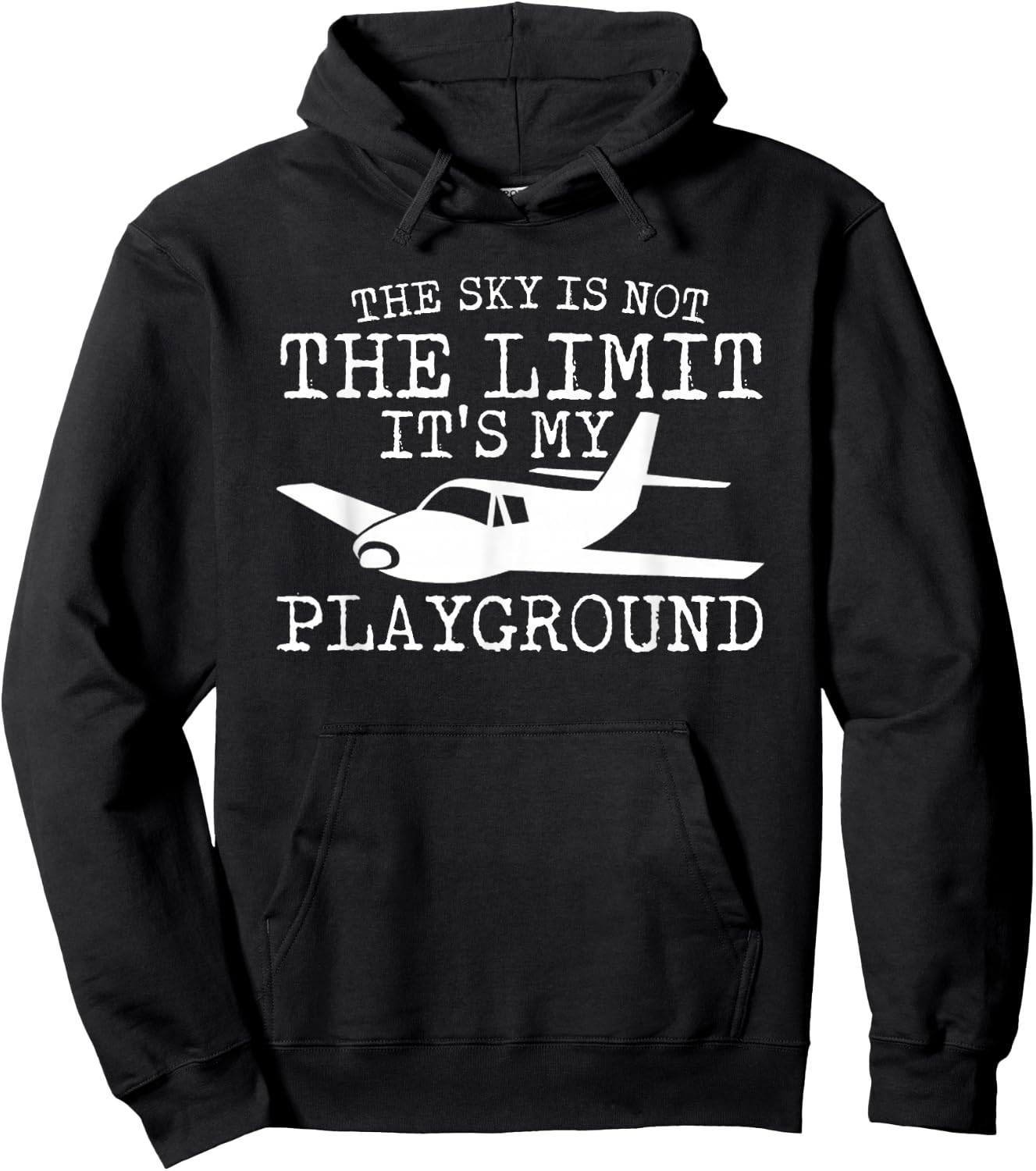 The Sky Is Not The Limit Its My Playground Pilot Pride Shirt Hoodie - Hoodie | Black