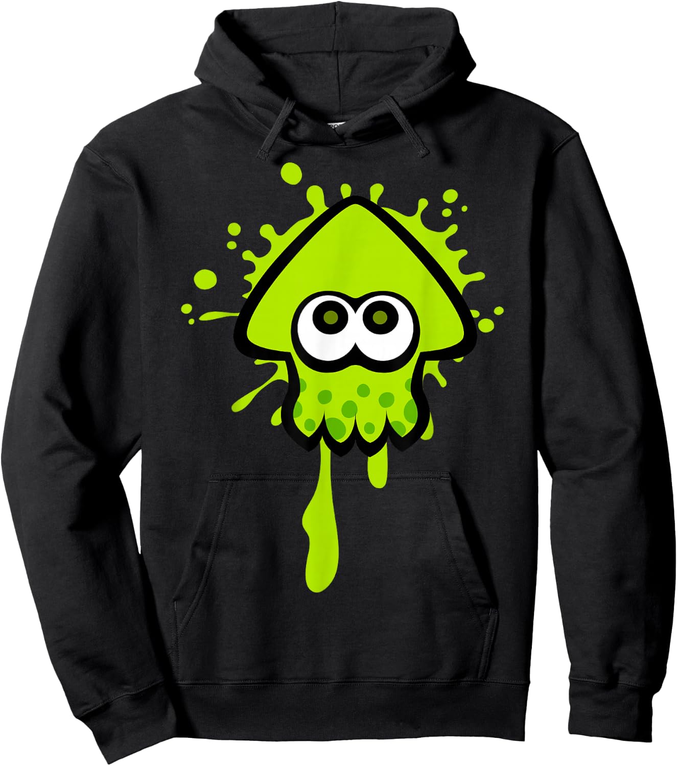 Nintendo Splatoon Green Inkling Squid Splat Graphic Hoodie - Hoodie | Black