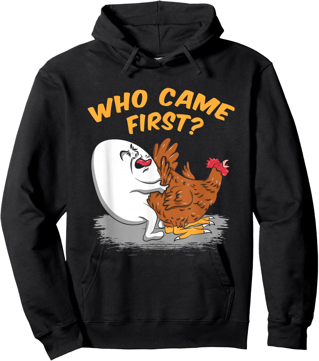 Chicken Farming - Who came First Poultry Farmer Gift Hoodie - Hoodie | Black
