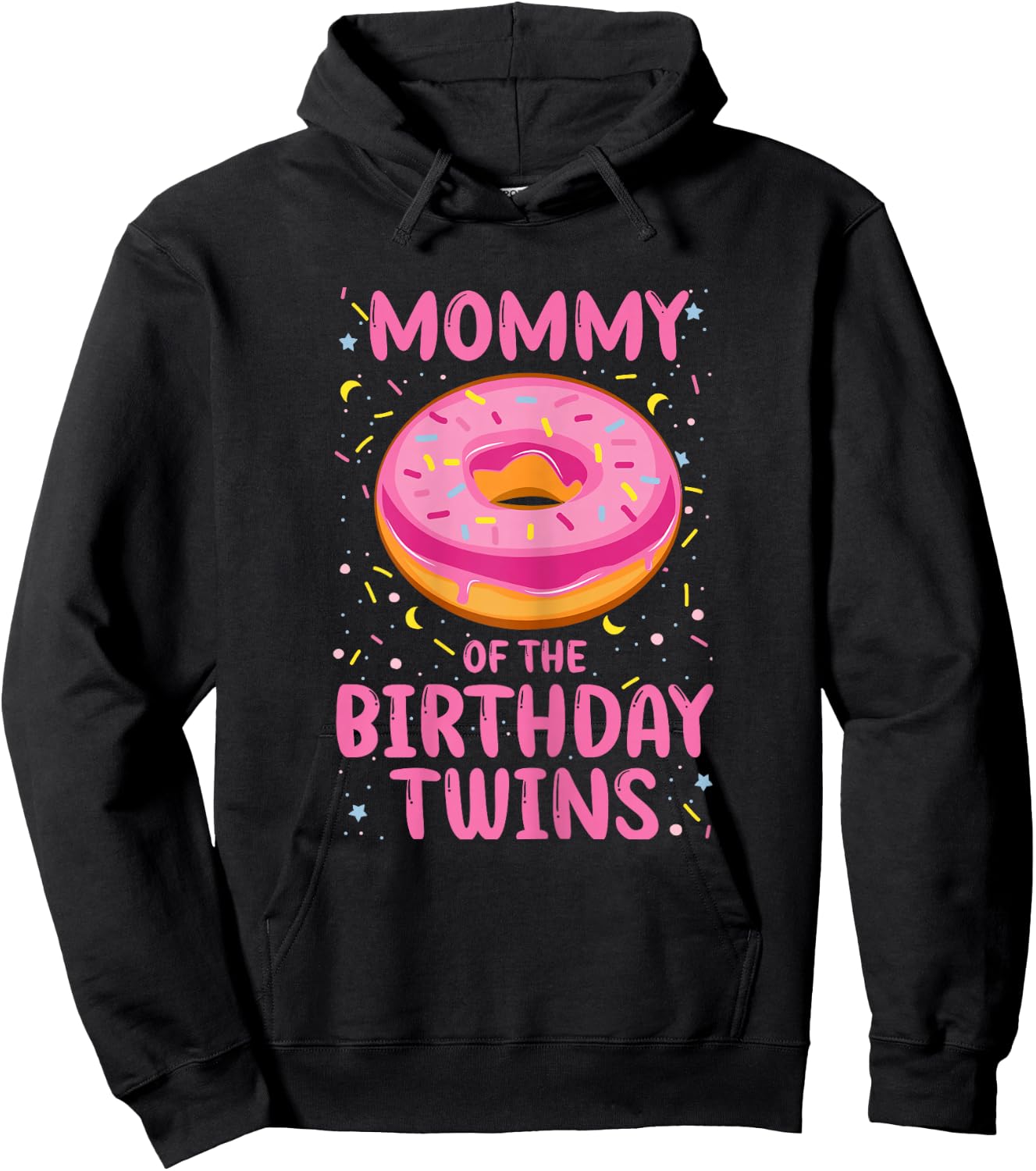 Mum of the Birthday Twins Hoodie - Hoodie | Black