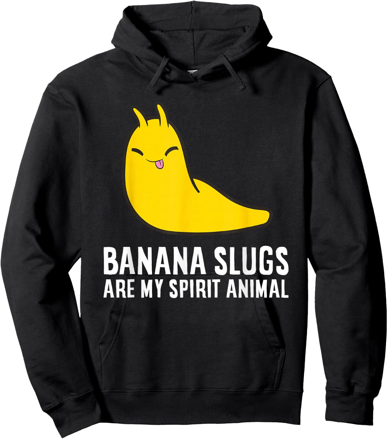 Banana Slugs Are My Spirit Animal Banana Slug Lover Hoodie - Hoodie | Black