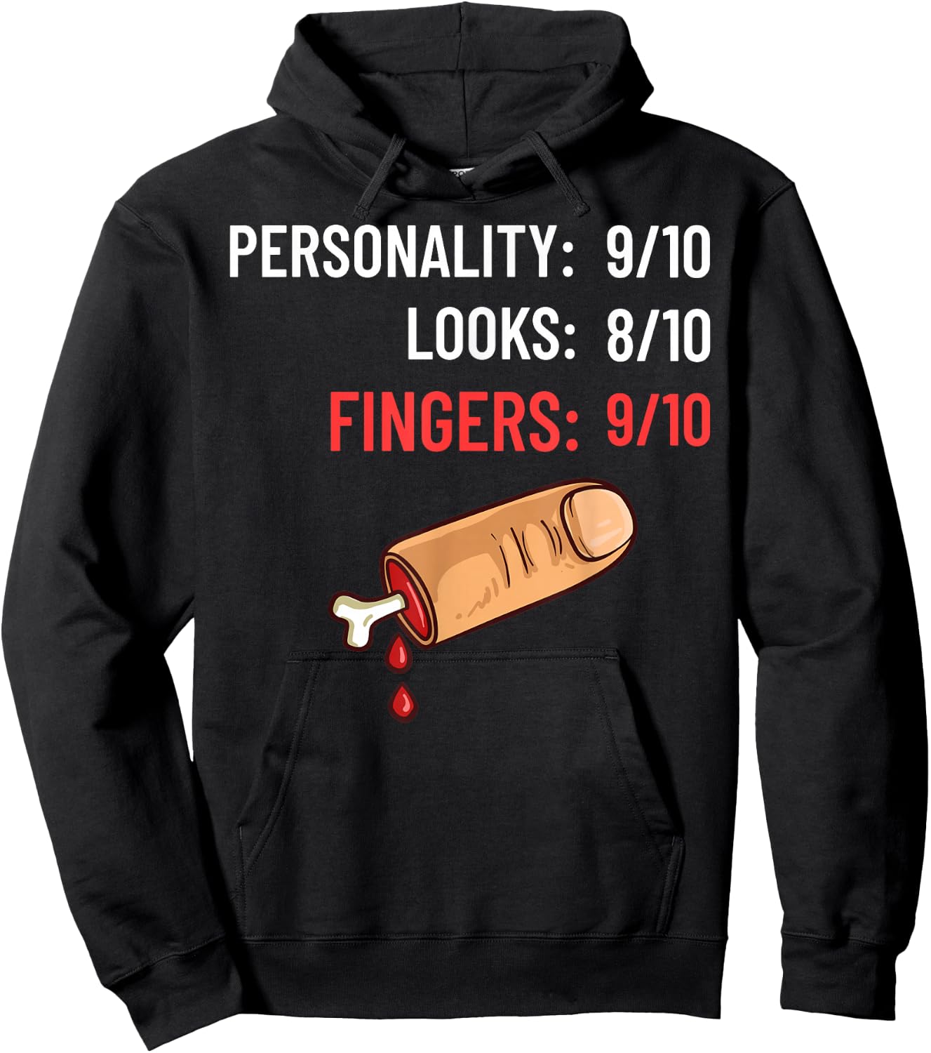 Missing Finger Prosthetic Amputation Recovery Hoodie - Hoodie | Black