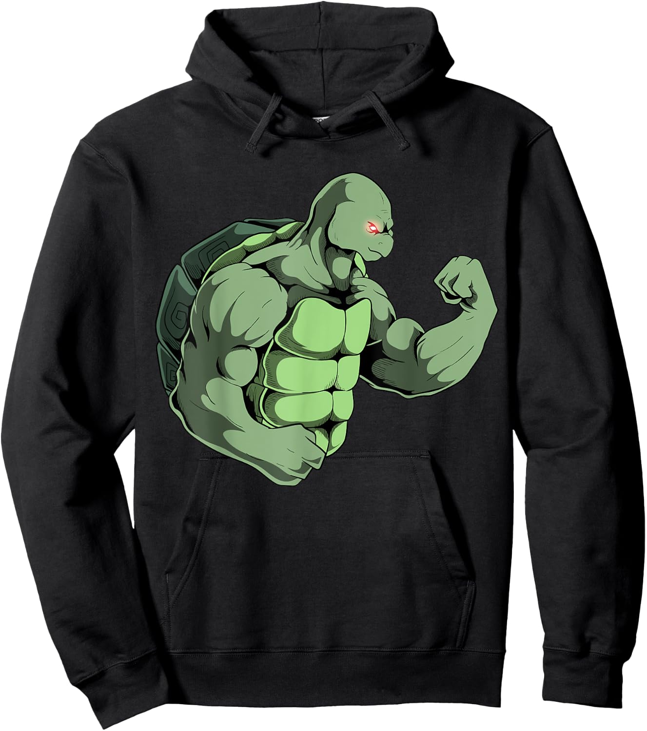 Tortoise Turtle Powerlifter Strongman Weightlifting Workout Hoodie - Hoodie | Black
