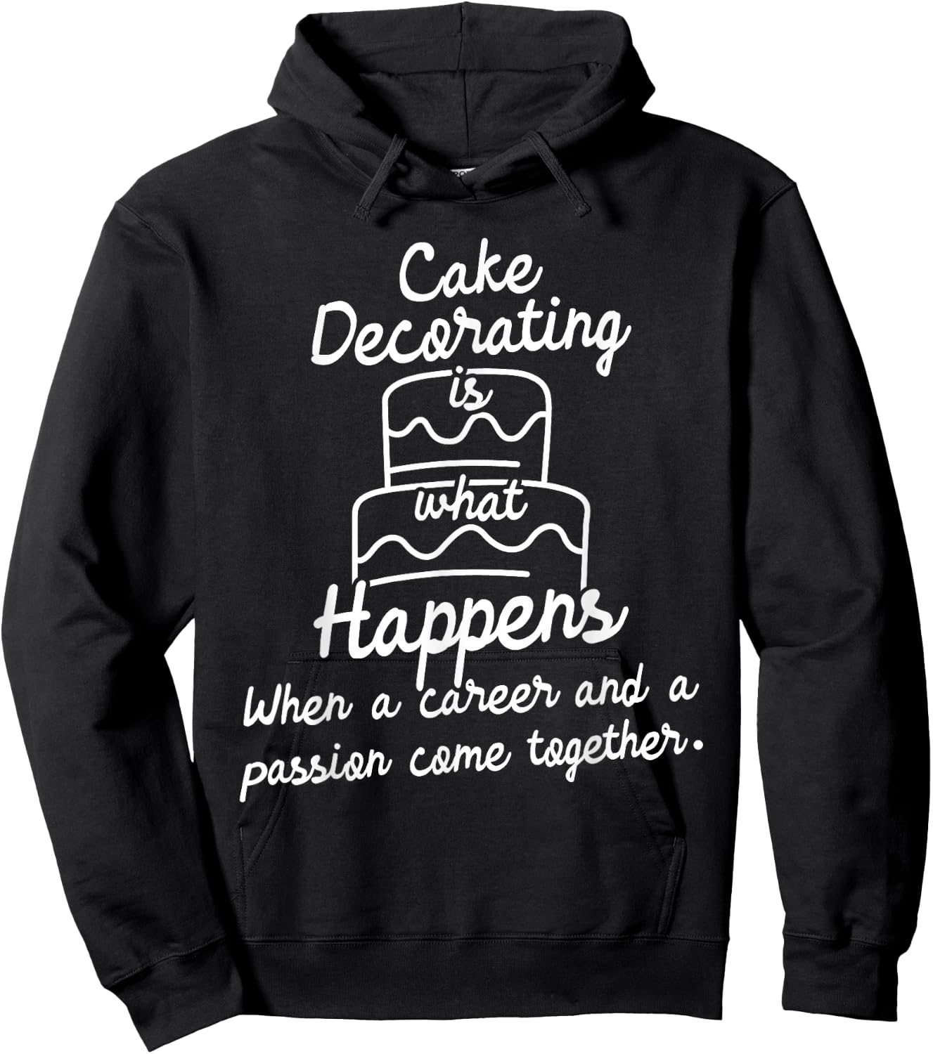 Cake Decorating - Bakery Chef Baker Cake Decorator Hoodie - Hoodie | Black