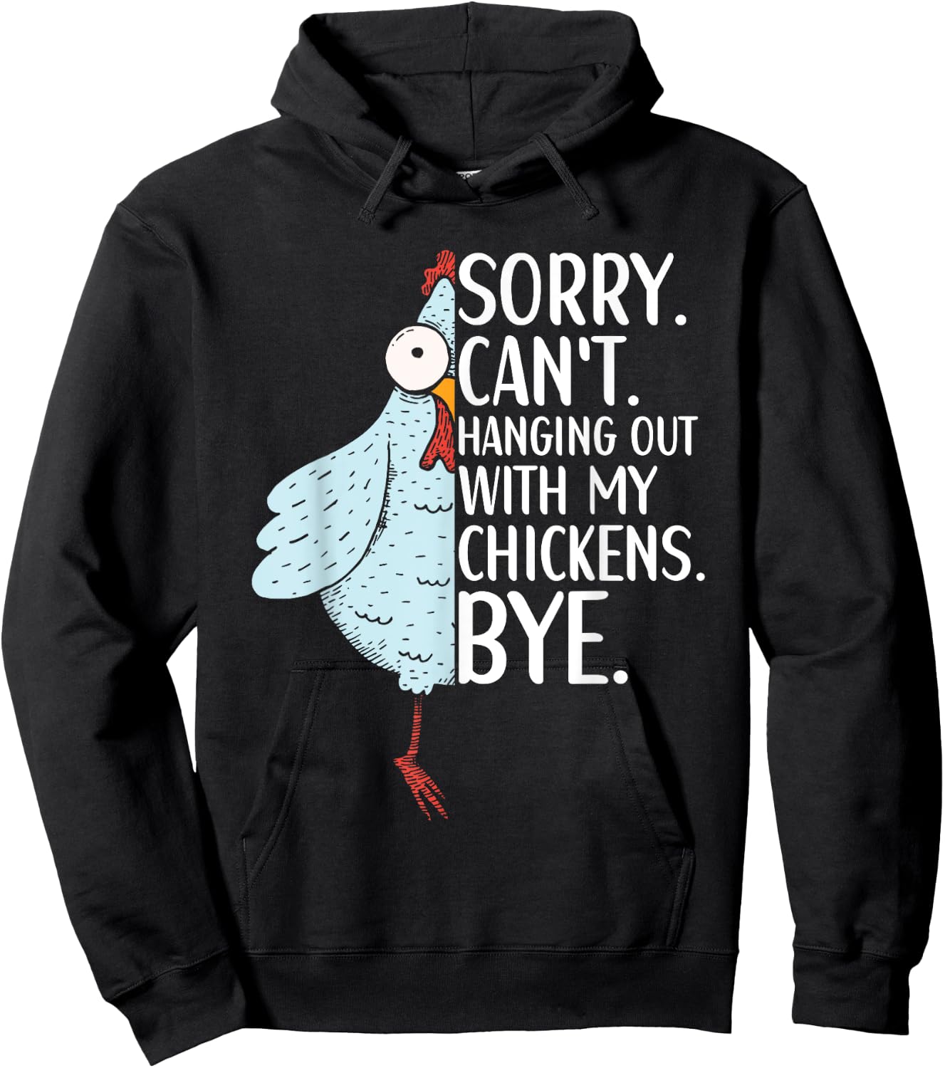 Chicken Owner Chicken Funny Quote Chicken Outfit Hoodie - Hoodie | Black