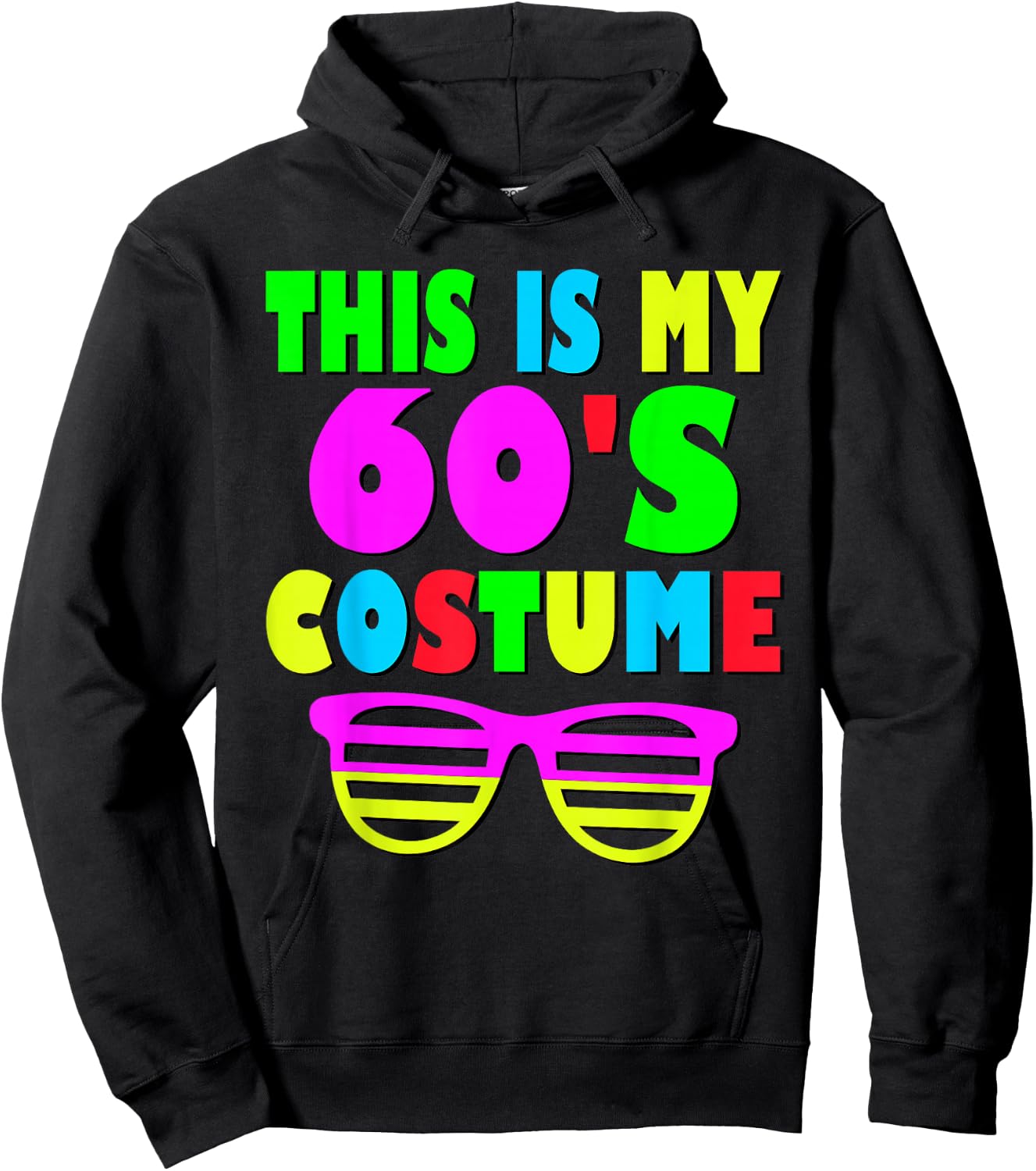 This Is My 60-s Costume 60's 70's Party Hoodie - Hoodie | Black