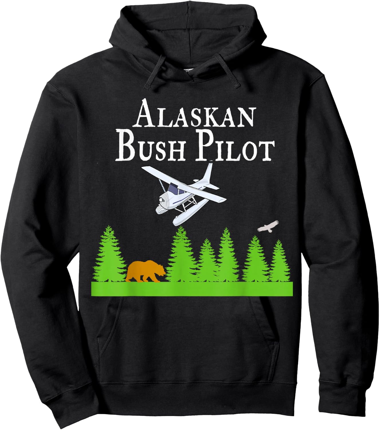 Alaskan Bush Pilot Shirt Gifts for Pilots Alaska Gift Hoodie - Hoodie | Black