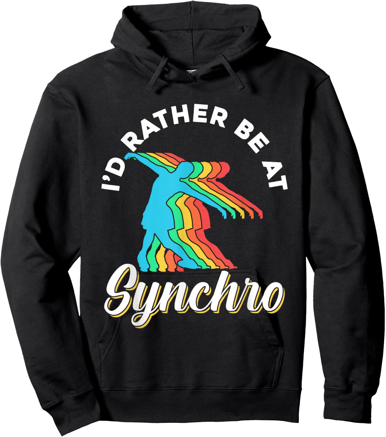 Synchro Figure Ice Skating Winter Sports Ice Skates Skater Hoodie - Hoodie | Black