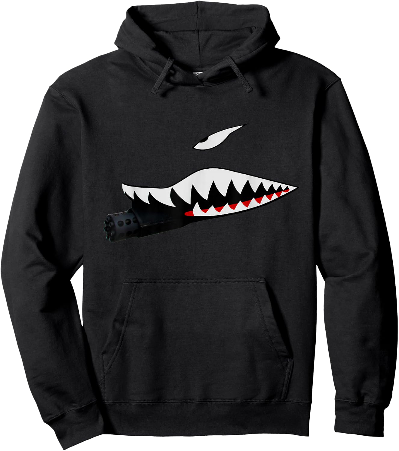 A-10 WartHog - Attack Jet A-10 Thunderbolt Warthog Hoodie - Hoodie | Black