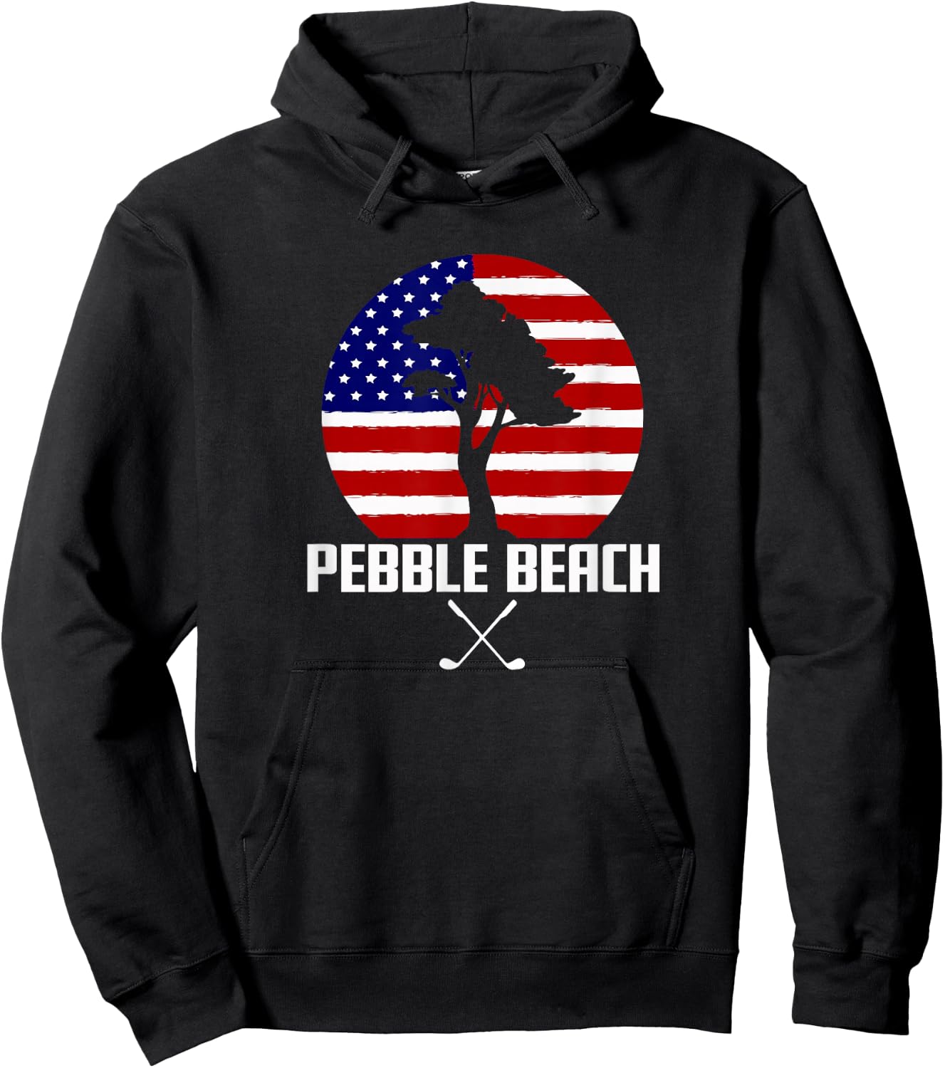 Pebble Beach Golf | Cypress Tree Hoodie - Hoodie | Black