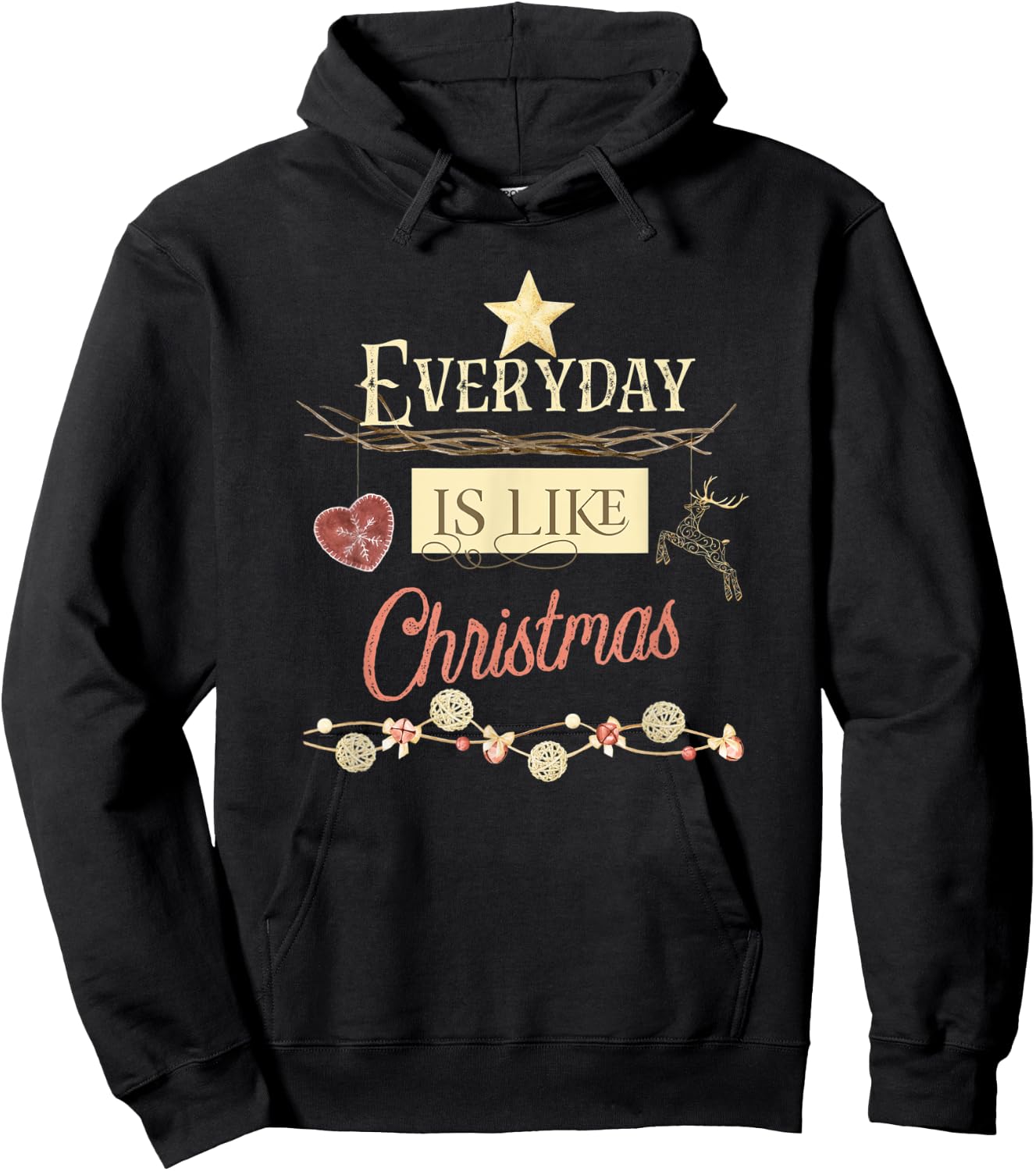 Everyday Is Like Christmas Hoodie - Hoodie | Black