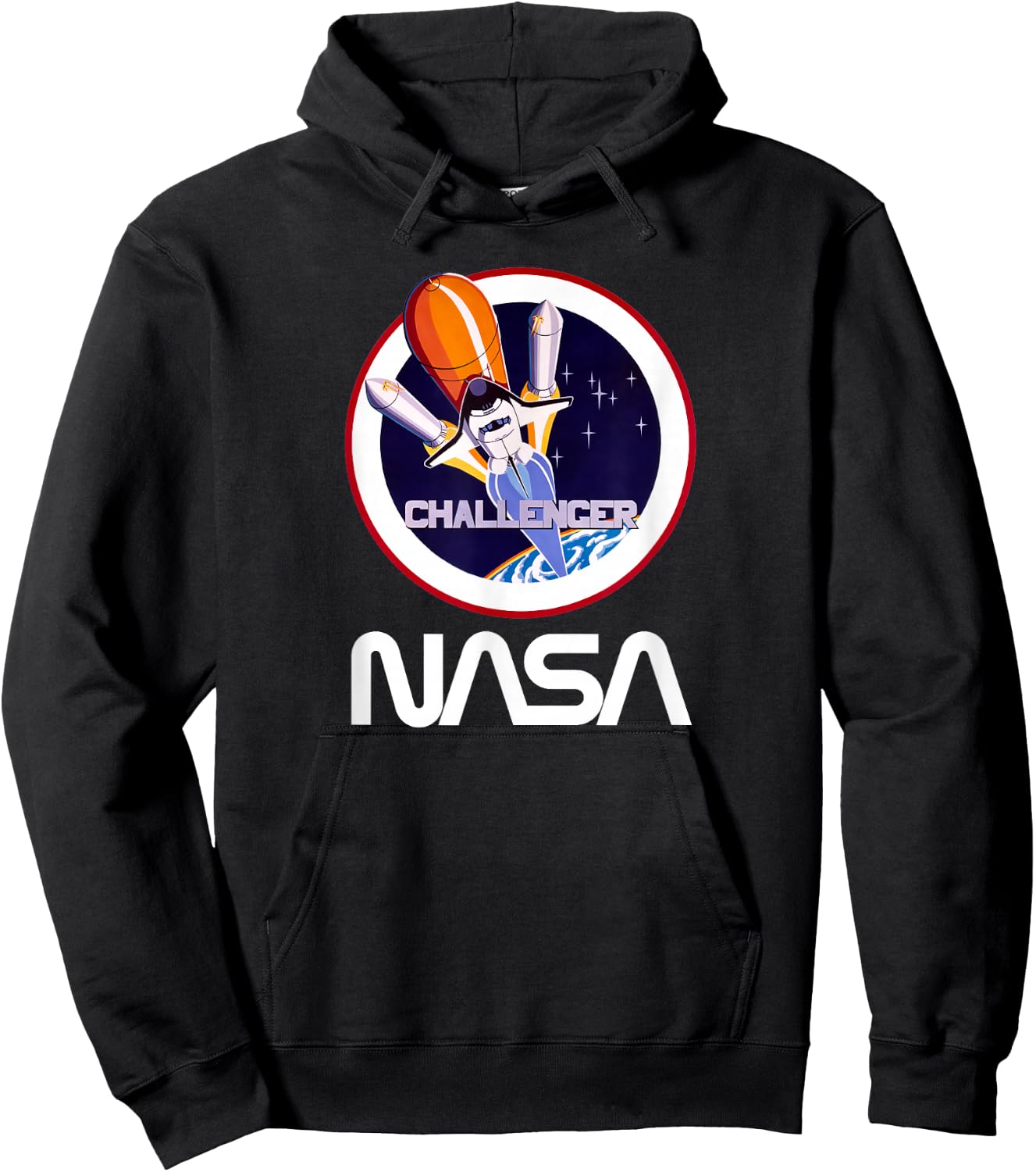 NASA Space Shuttle Challenger crew logo Hoodie - Hoodie | Black