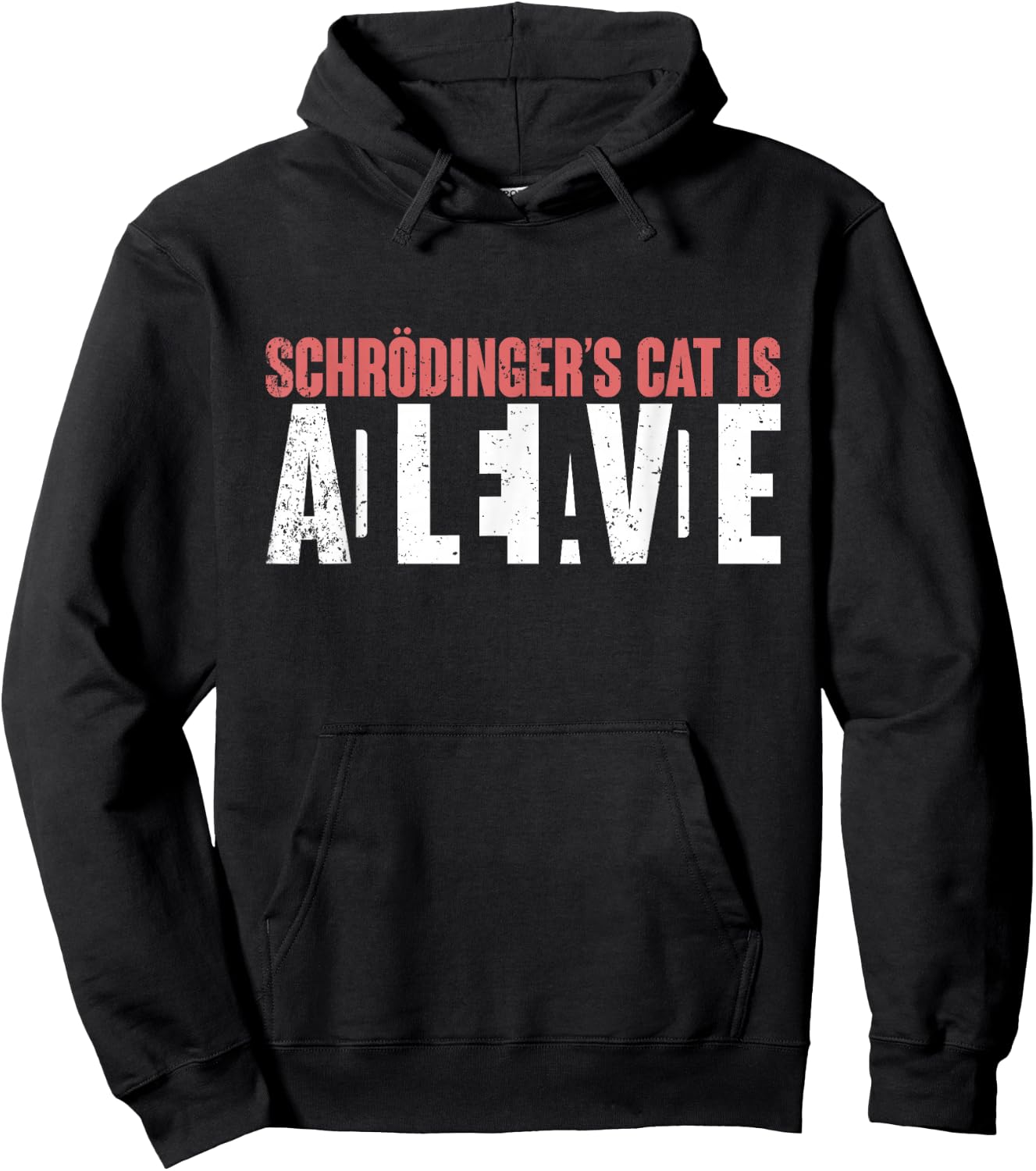 Funny Quantum Physics Gift Science Teacher Schrödingers Cat Hoodie - Hoodie | Black