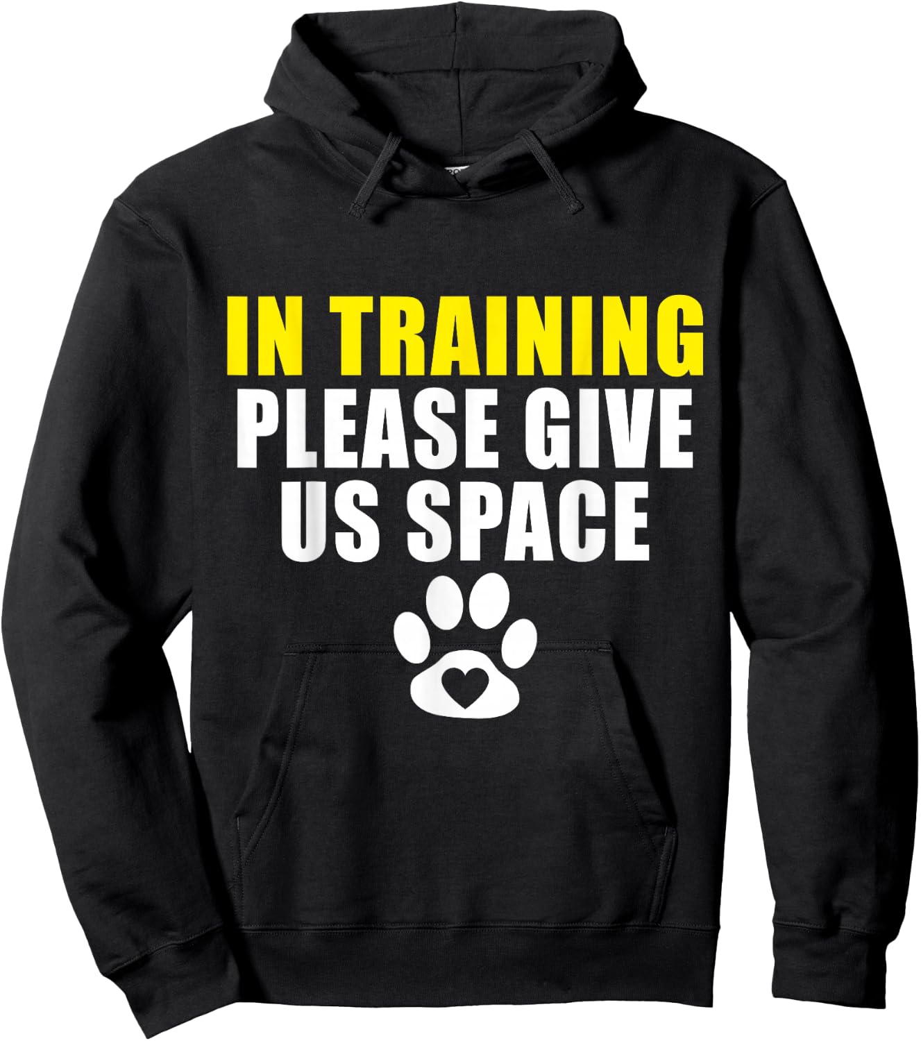 In Training Please Give Us Space Dog Training Dog Trainer Hoodie - Hoodie | Black