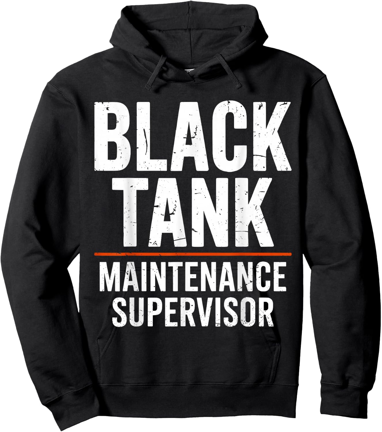 Black Tank Maintenance Supervisor Funny Campers Tank Boss Hoodie - Hoodie | Black