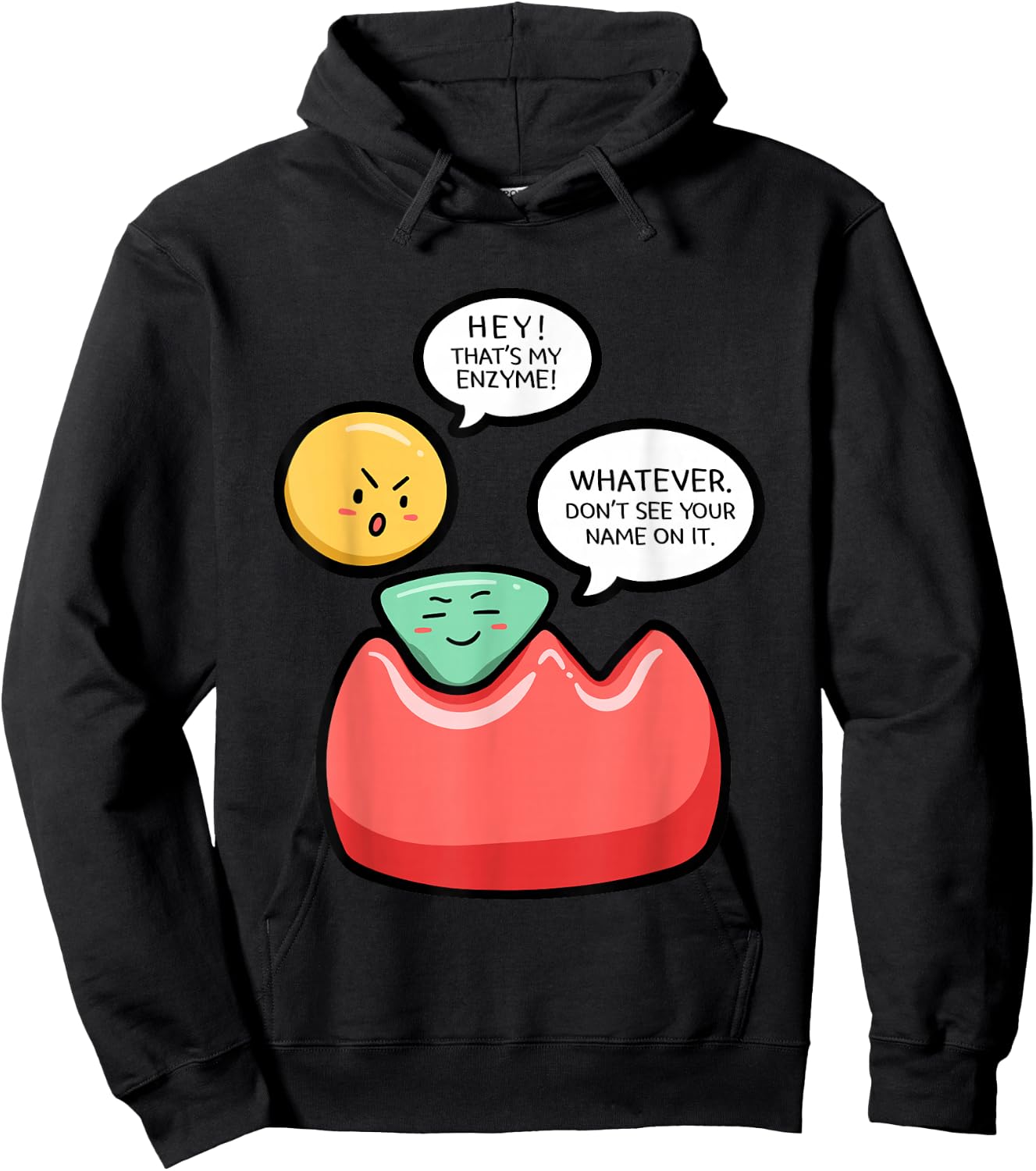 Biology Enzymes Science Biological Molecule Biologist Gift Hoodie - Hoodie | Black