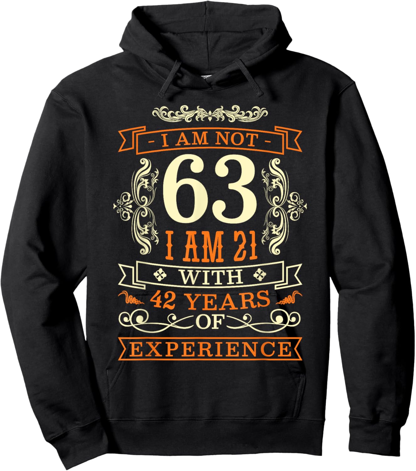63rd Birthday Man Woman 63 Year Old Gift Hoodie - Hoodie | Black
