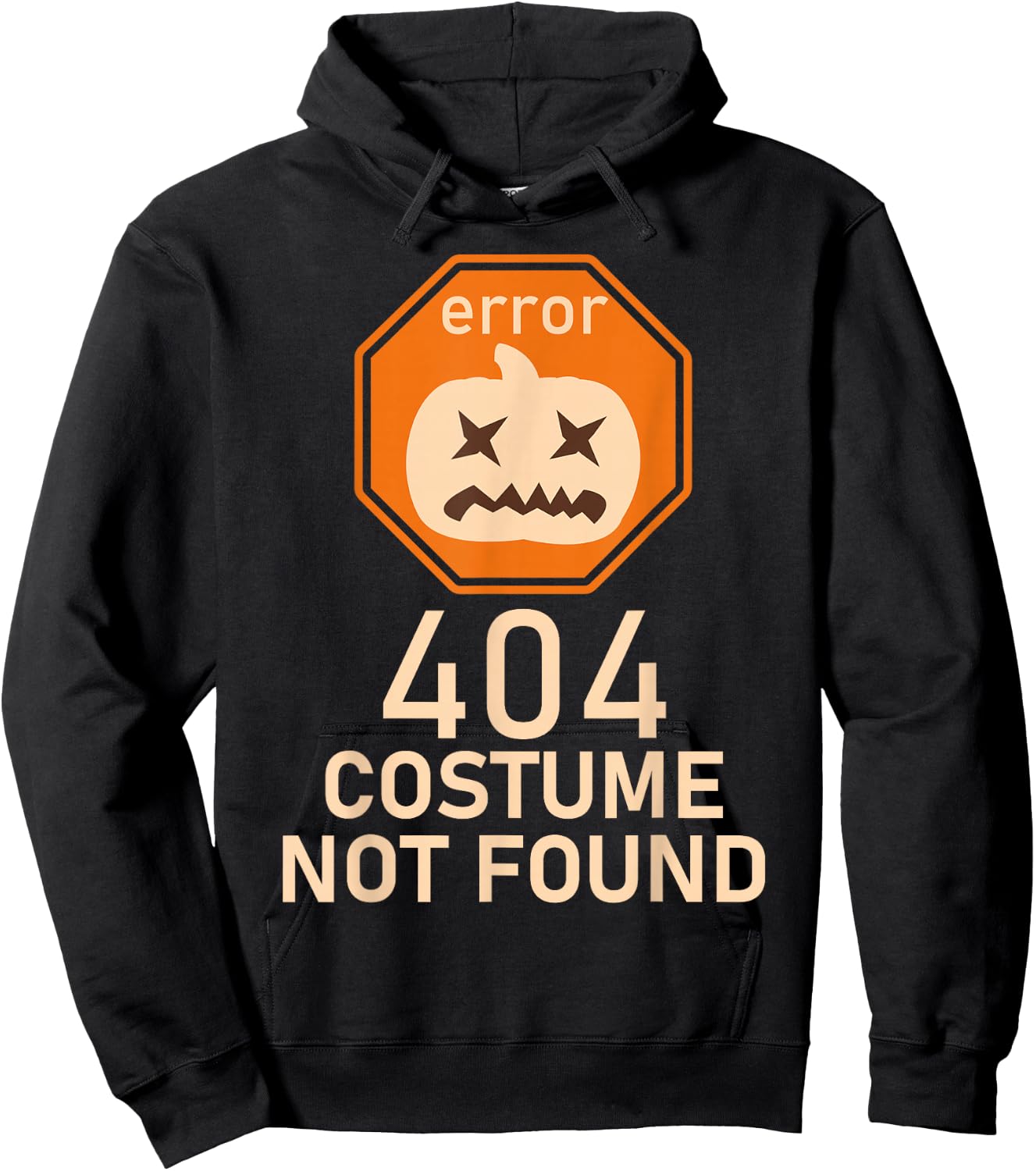 Error 404 Costume Not Found Halloween Low Budget IT Hoodie - Hoodie | Black
