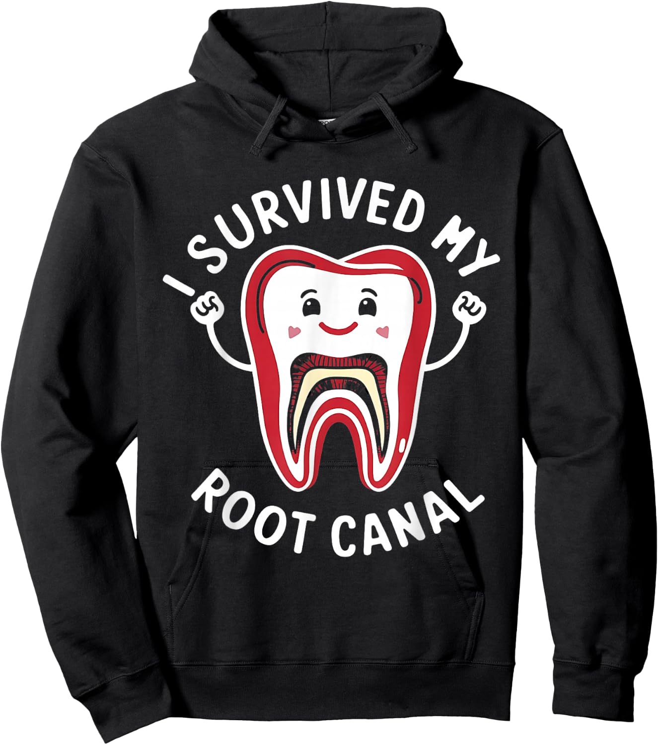 Root Canal Shirts Funny I survived My Root Canal Treatment Hoodie - Hoodie | Black