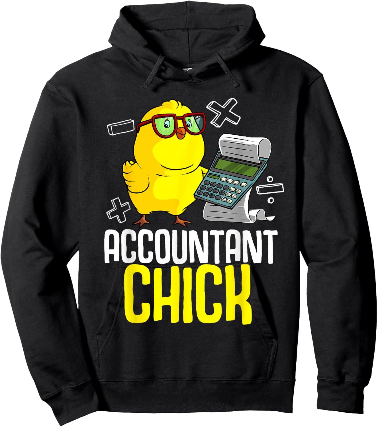 Cute Accounting Lover Graduate Accountancy Designs Funny Accountant Chick Gift CPA Bookkeeper Auditor Women Hoodie - Hoodie | Black
