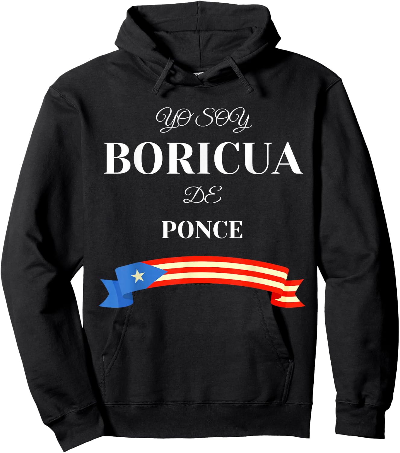 Hispanic Heritage Yo Soy Boricua De Ponce Puerto Rico Hoodie - Hoodie | Black
