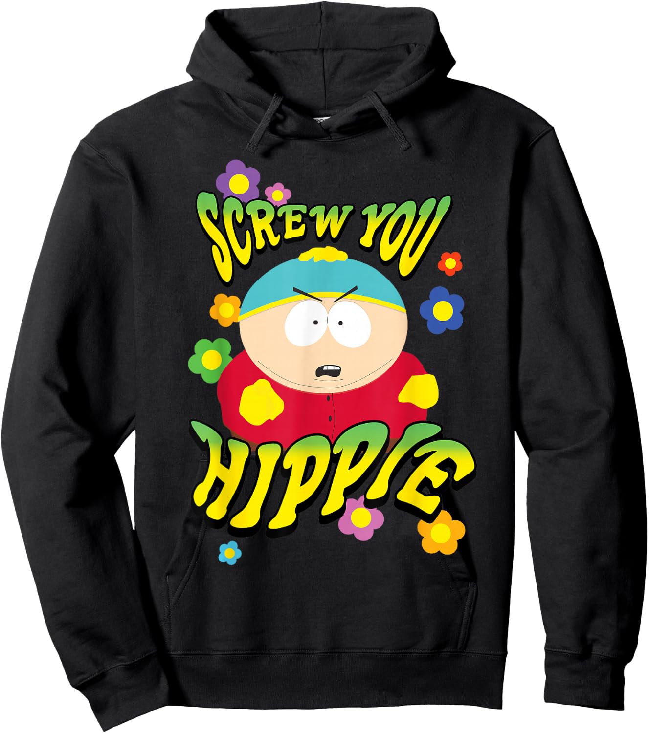 South Park Screw You Hippie Eric Cartman Hoodie - Hoodie | Black