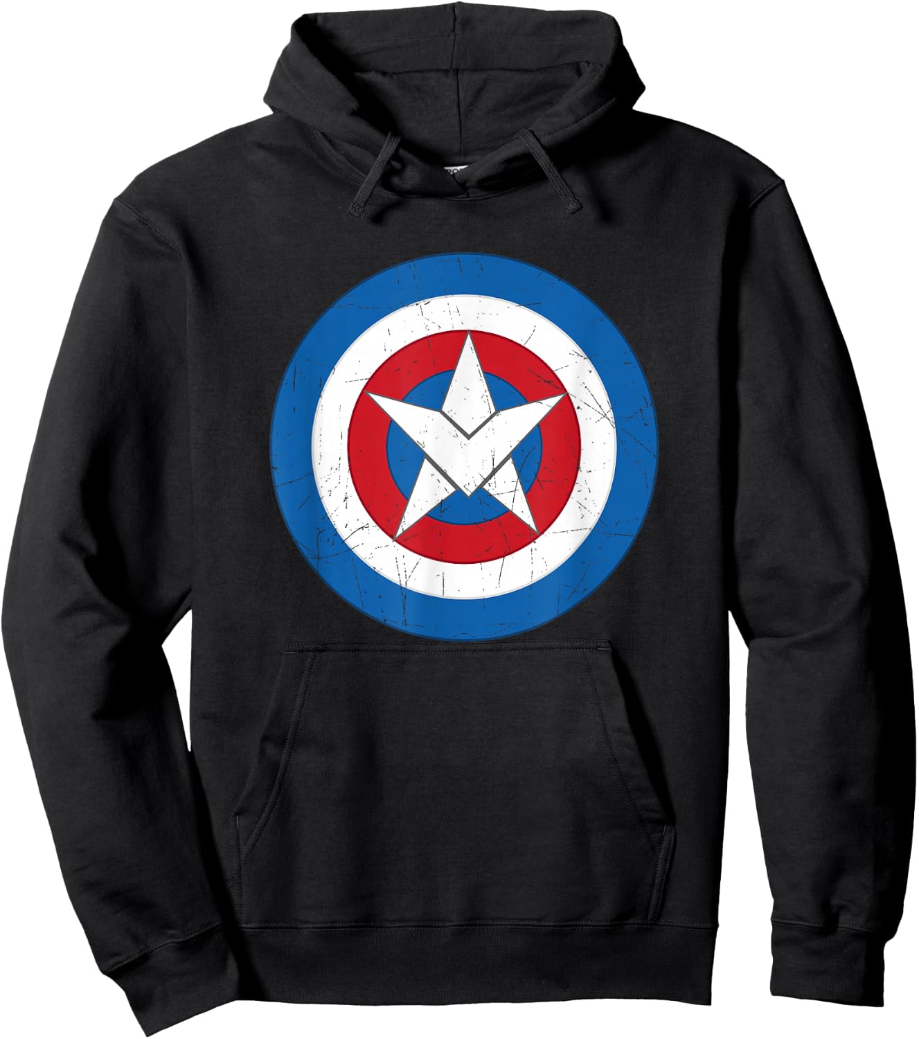 Marvel Captain America Symbol of Truth Sam Wilson Shield Hoodie - Hoodie | Black