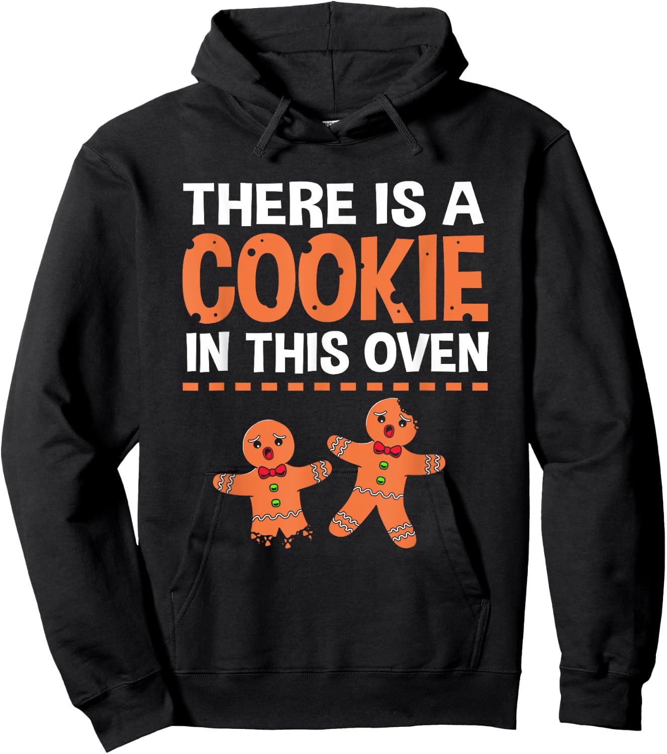 Christmas Gingerbread Gender Reveal For Mom Hoodie - Hoodie | Black