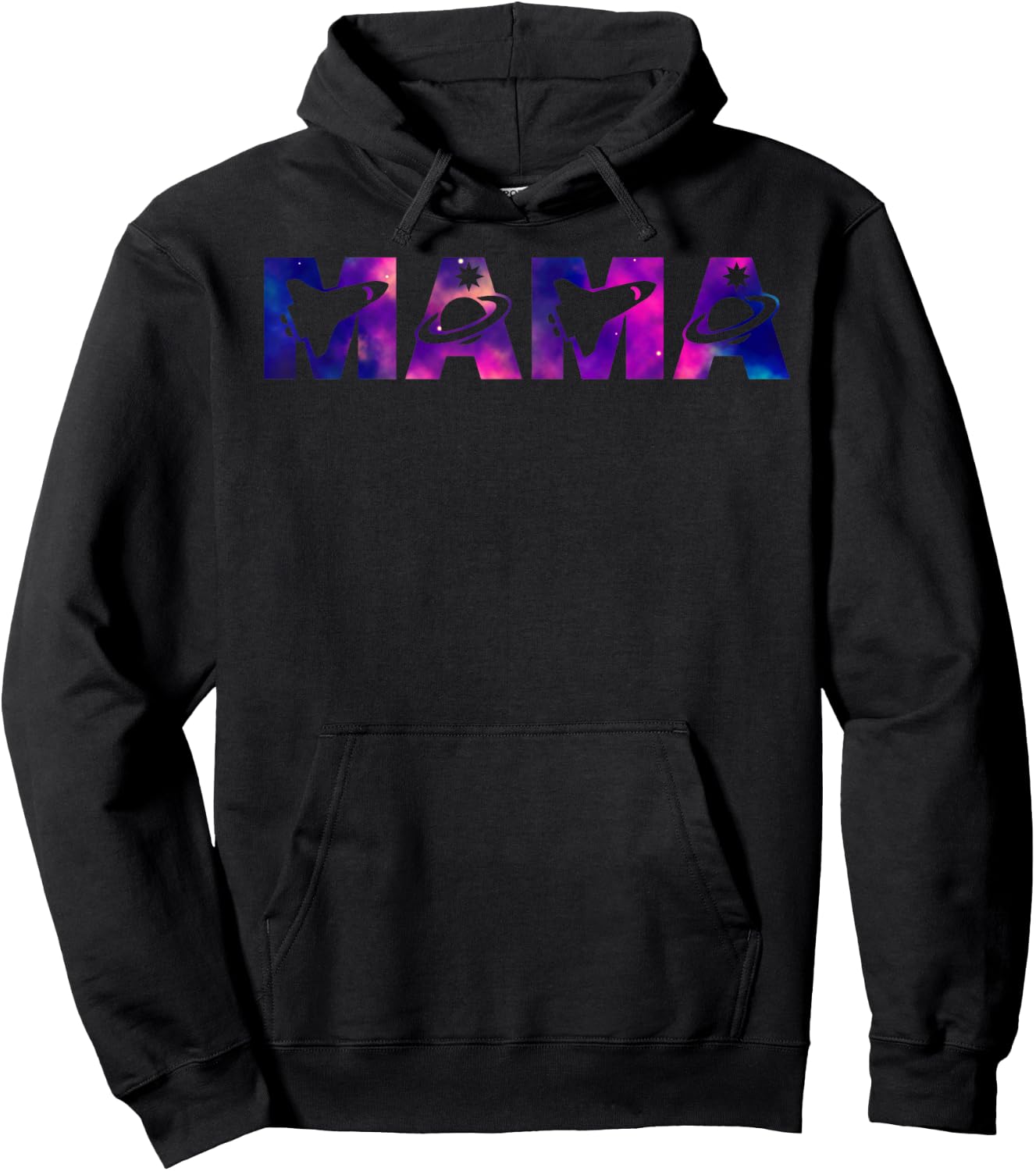 Funny Mama Space Astronaut Birthday Party Hoodie - Hoodie | Black