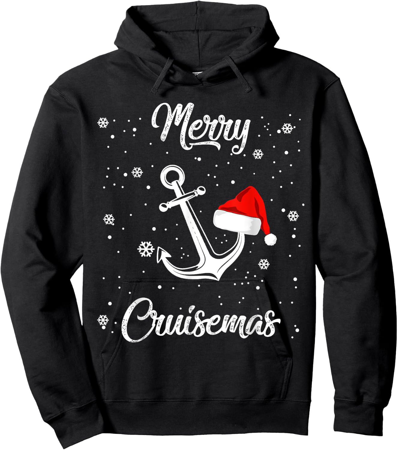 Merry Cruisemas Ugly Christmas Sweater Xmas Gifts Girls Boys Hoodie - Hoodie | Black