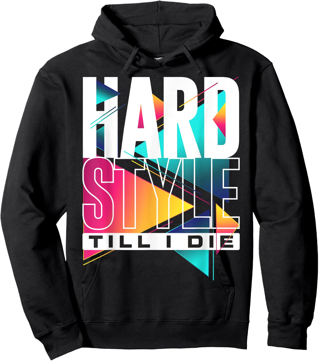 Hardstyle Till I The Skull Rave Music Funny Festival Hoodie - Hoodie | Black