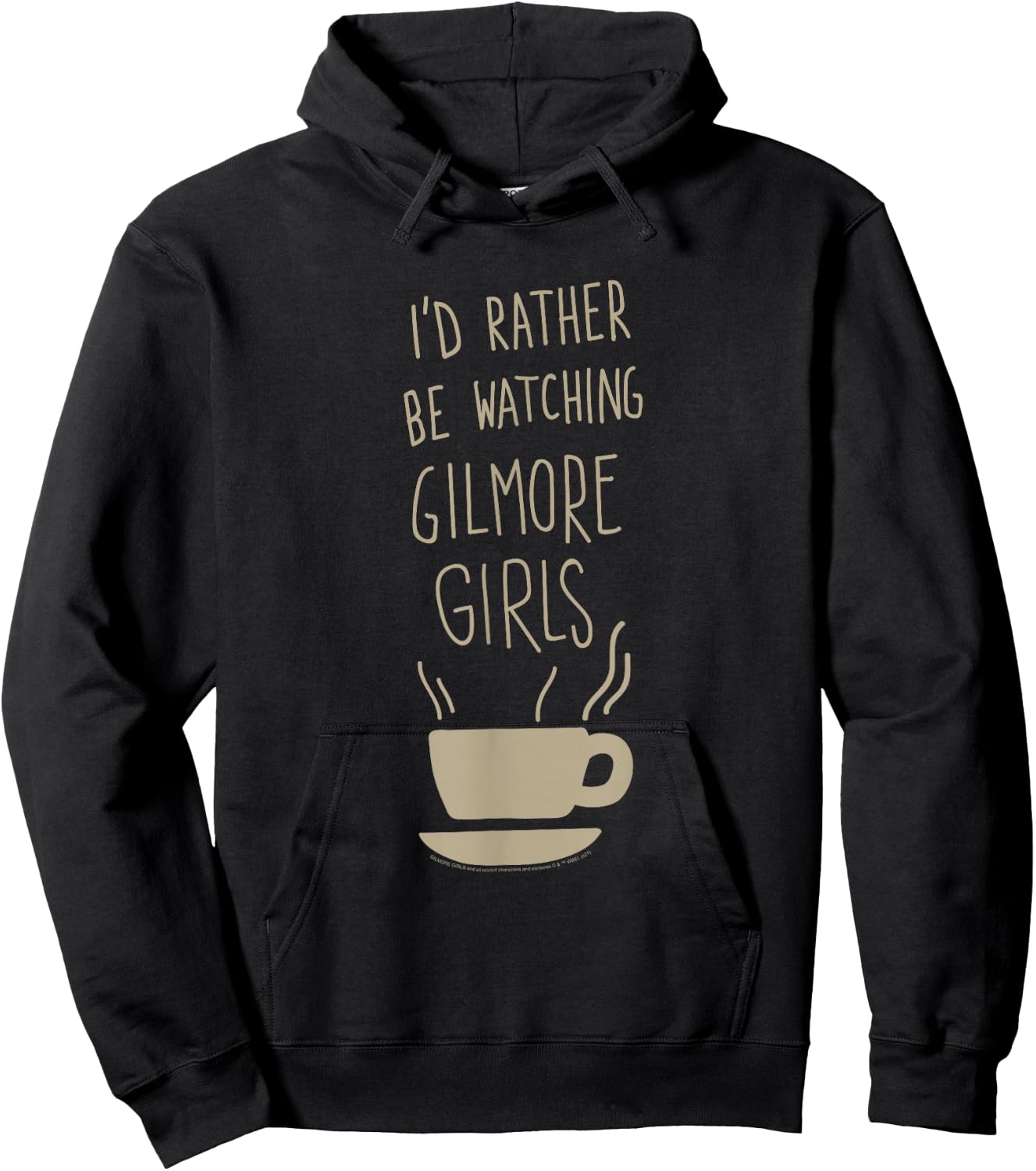Gilmore Girls I'd Rather Be Watching Handwritten TV Show Hoodie - Hoodie | Black