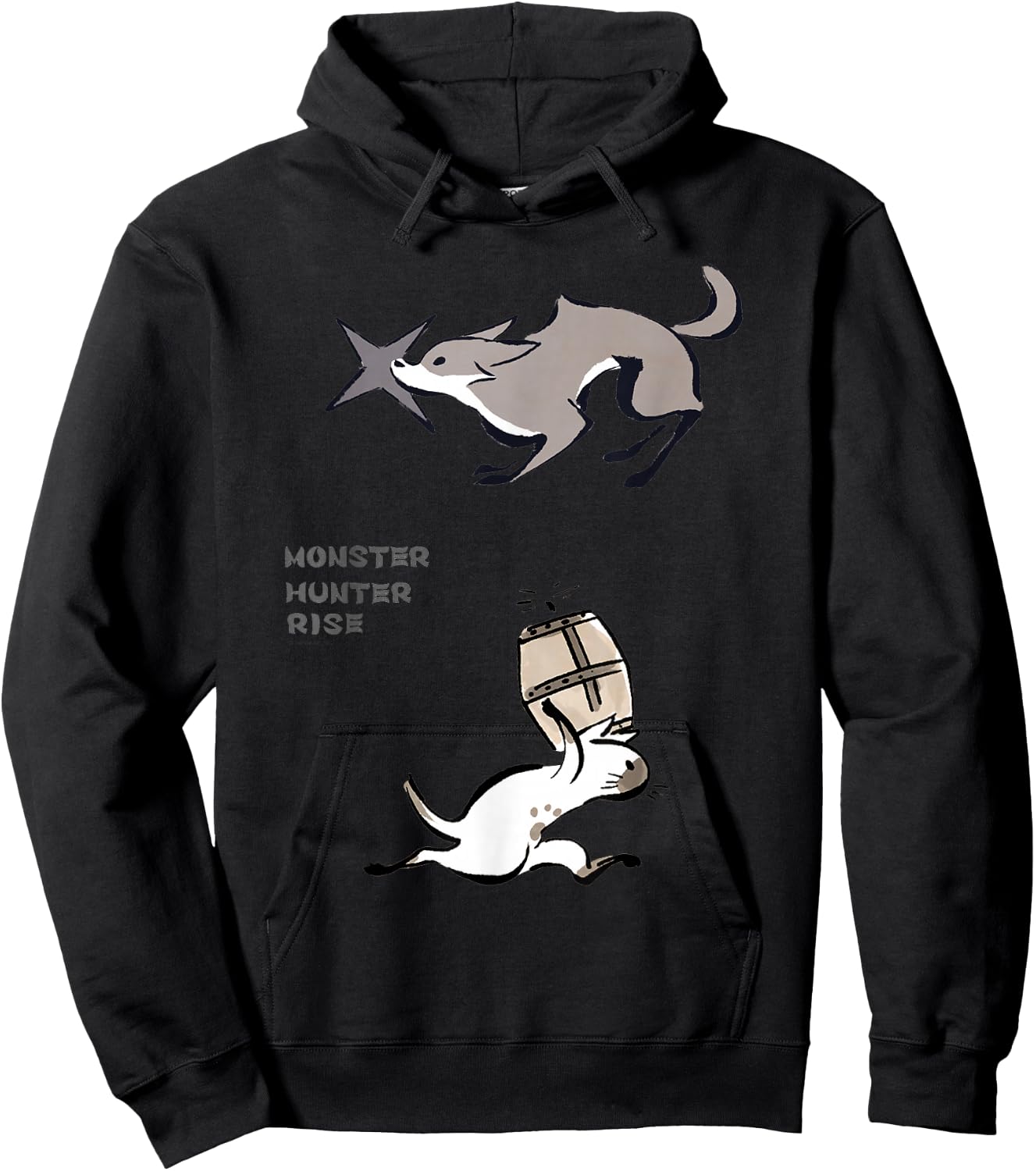 MONSTER HUNTER RISE Palico&Palamute Hoodie - Hoodie | Black