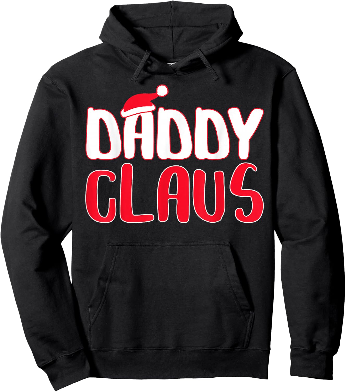 Daddy Claus Shirt Men Matching Santa Daddy Christmas Pajamas Hoodie - Hoodie | Black