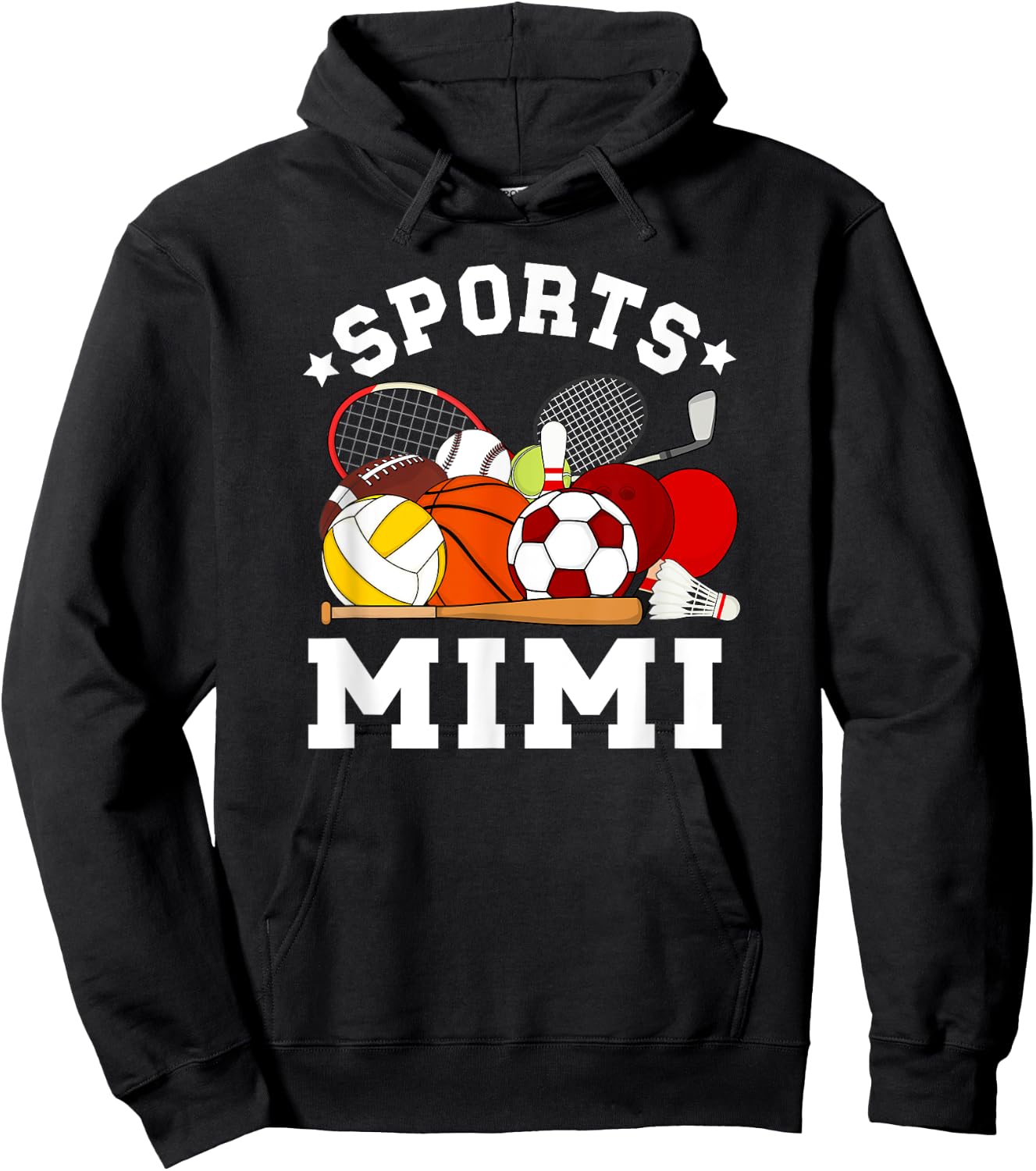 Sports Mimi Proud Sport Mimi Sports Mimi Grandma Hoodie - Hoodie | Black