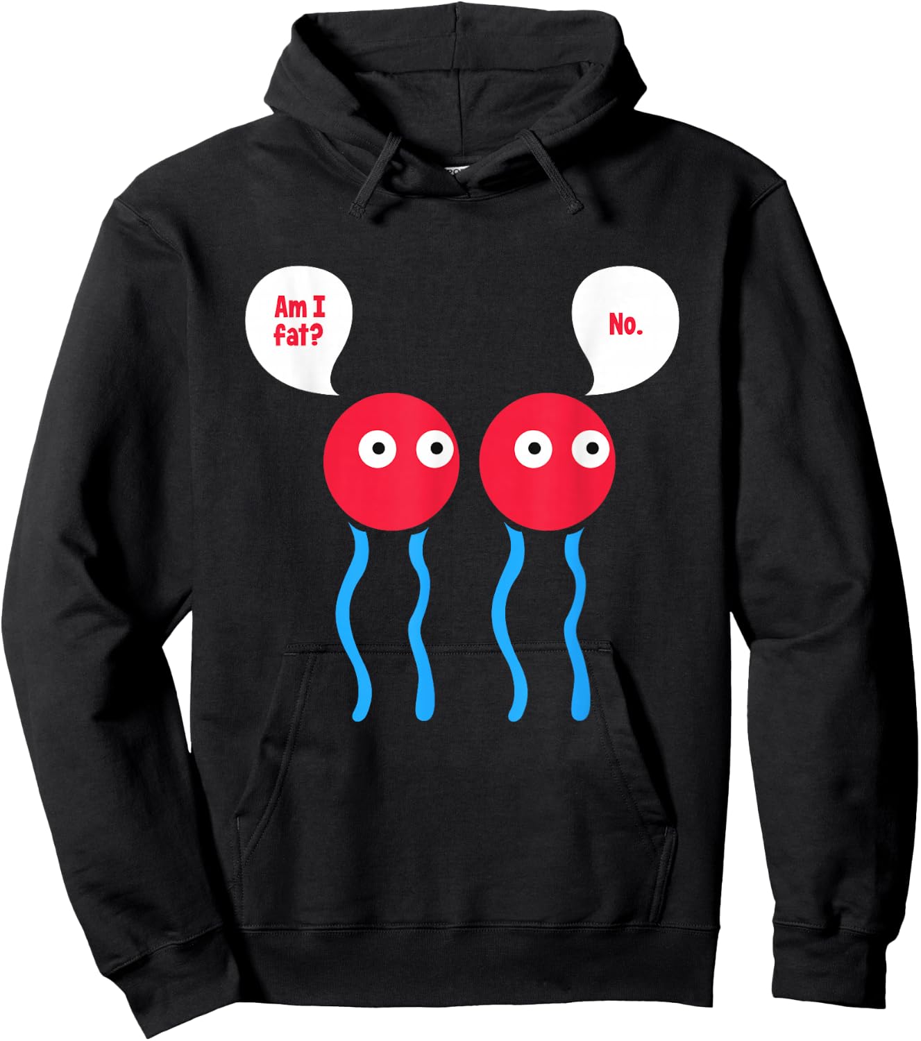 Am I Fat? Funny Lipid Cell Biology Science Pun Hoodie - Hoodie | Black