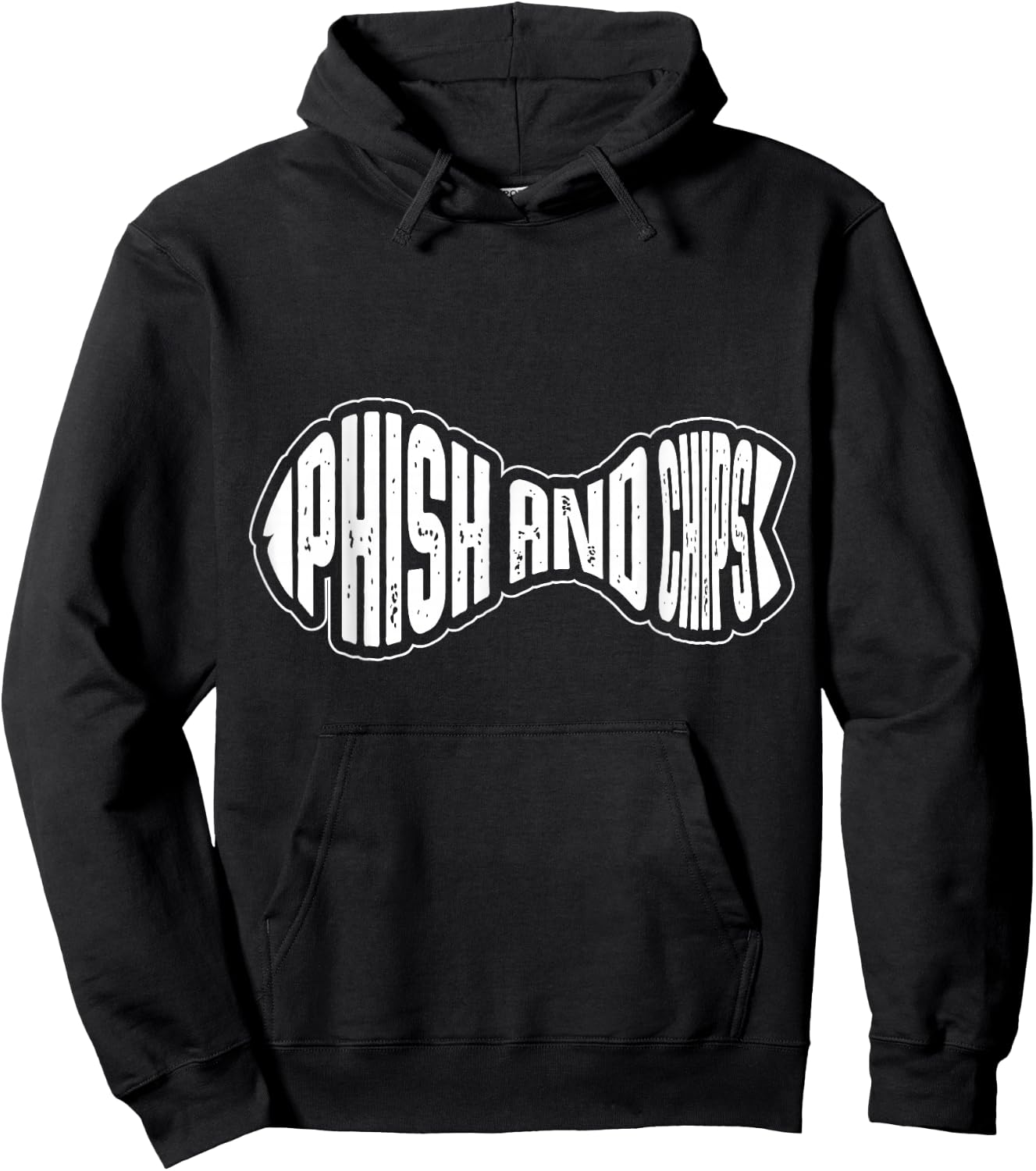 Funny Hacking Gifts for Hacker Phish and Chips, Hacker Black Small Hoodie - Hoodie | Black