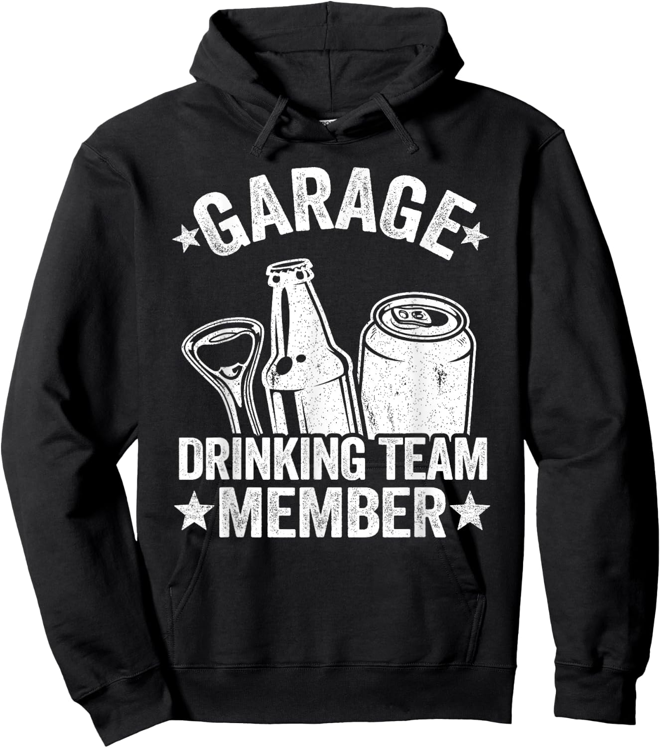 Funny Beer Garage Drinker Garage Drinking Team Member Hoodie - Hoodie | Black