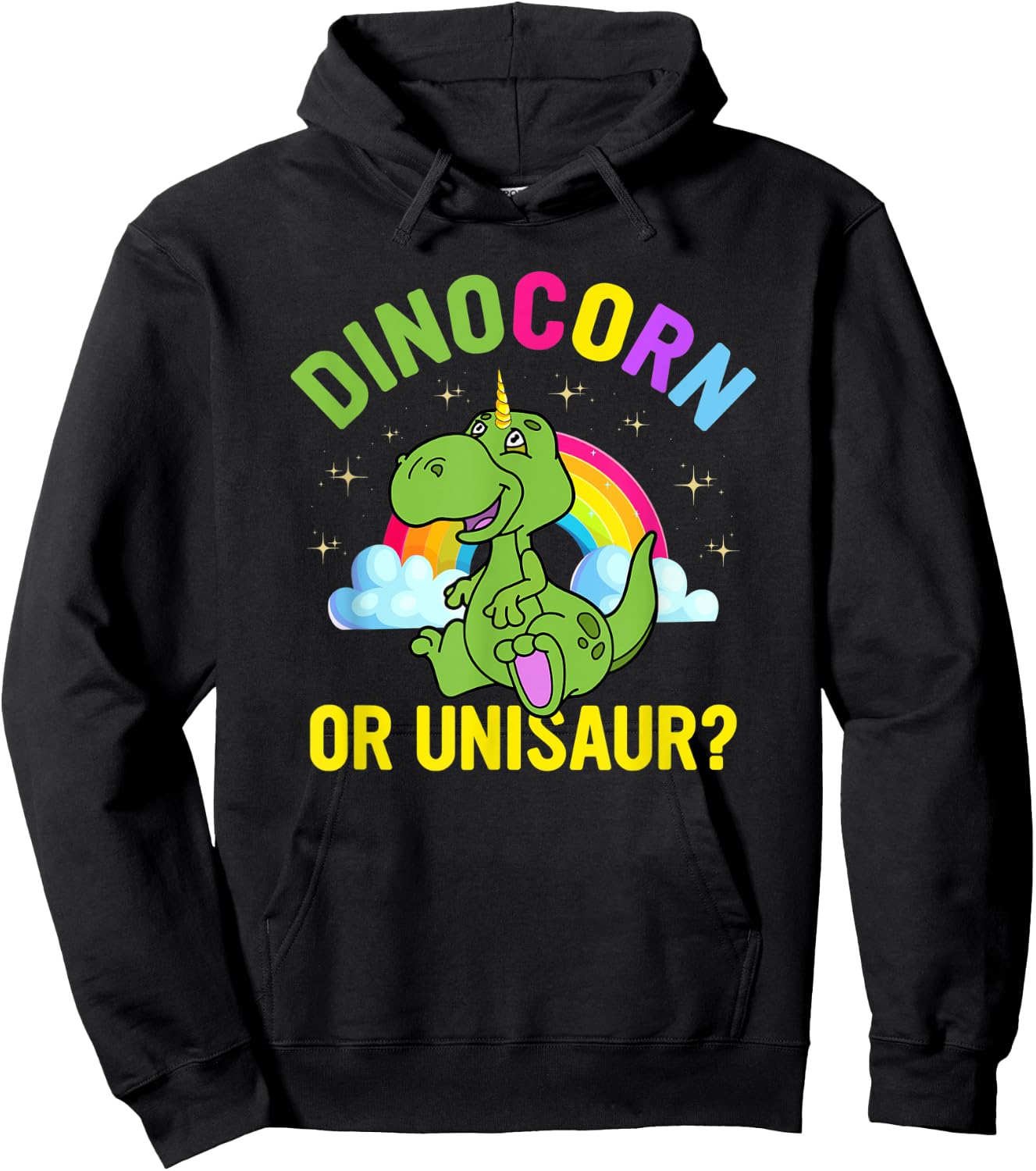 Dinosaur TRex Unicorn Funny Dino dinosaur Mama dad Hoodie - Hoodie | Black