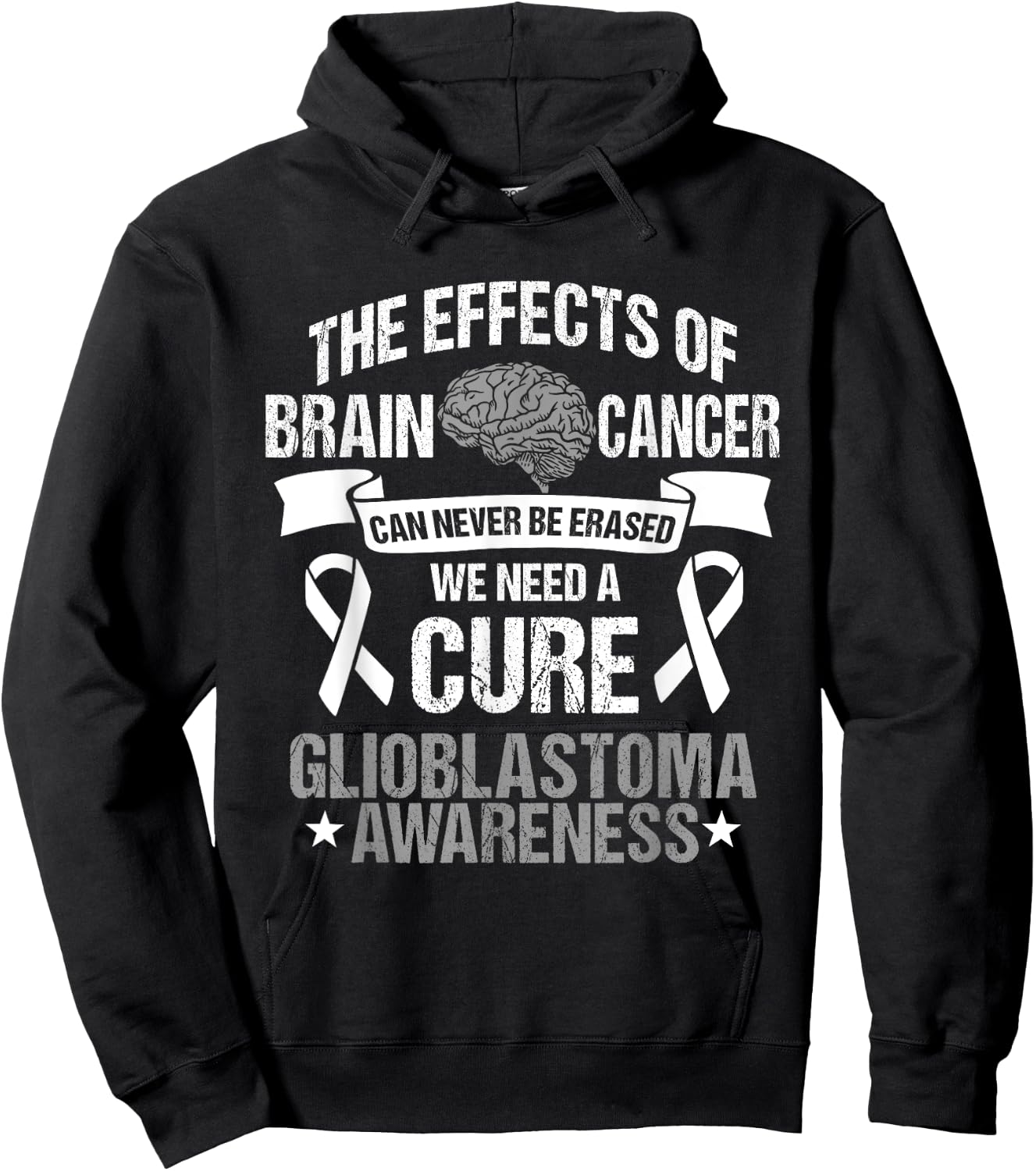 Glioblastoma Multiforme GBM Survivor Astrocytoma Brain Tumor Hoodie - Hoodie | Black