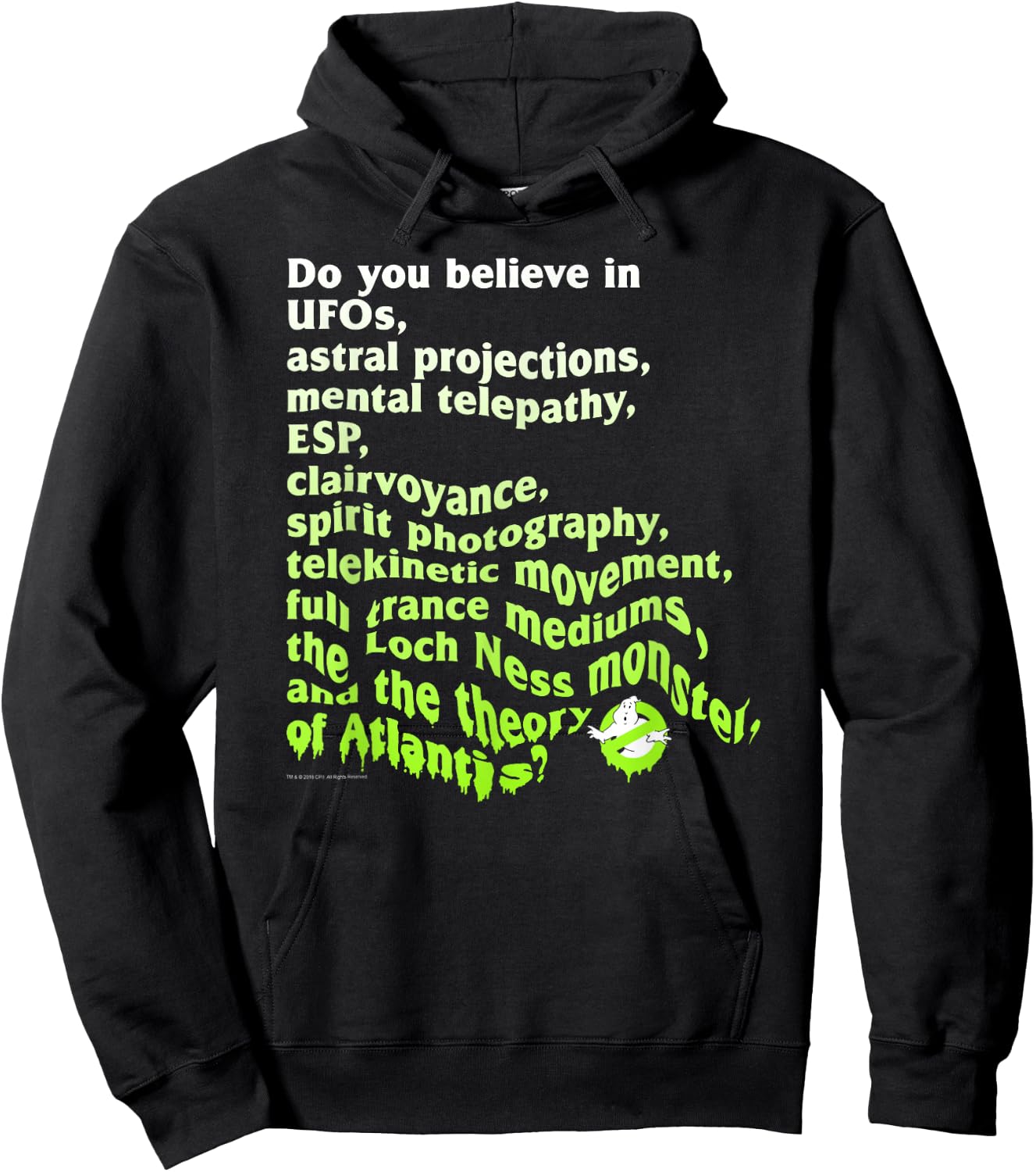 Ghostbusters Do You Believe In Funny Retro Movie Hoodie - Hoodie | Black