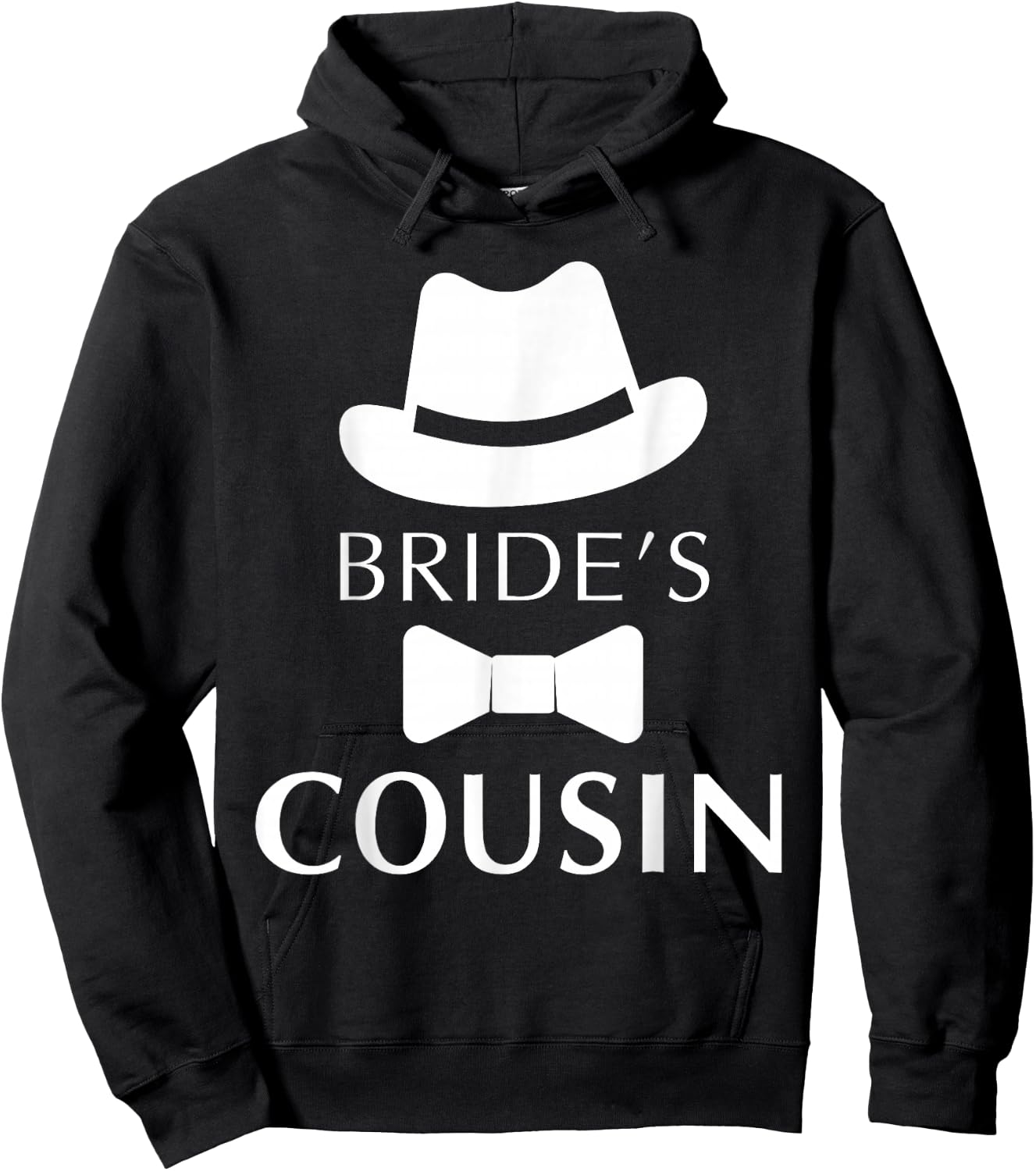 Bride's Cousin, Cousin Of The Bride Wedding Hoodie - Hoodie | Black