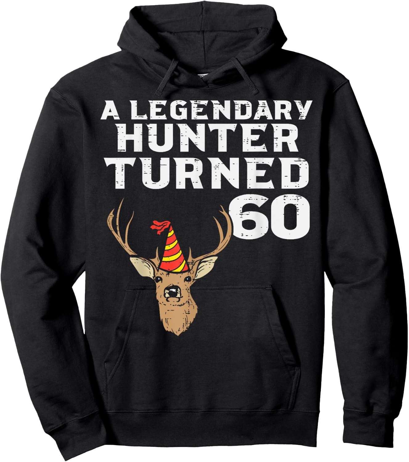 Legendary Hunter Turned 60 Cool 60th Birthday Hunting Men Hoodie - Hoodie | Black