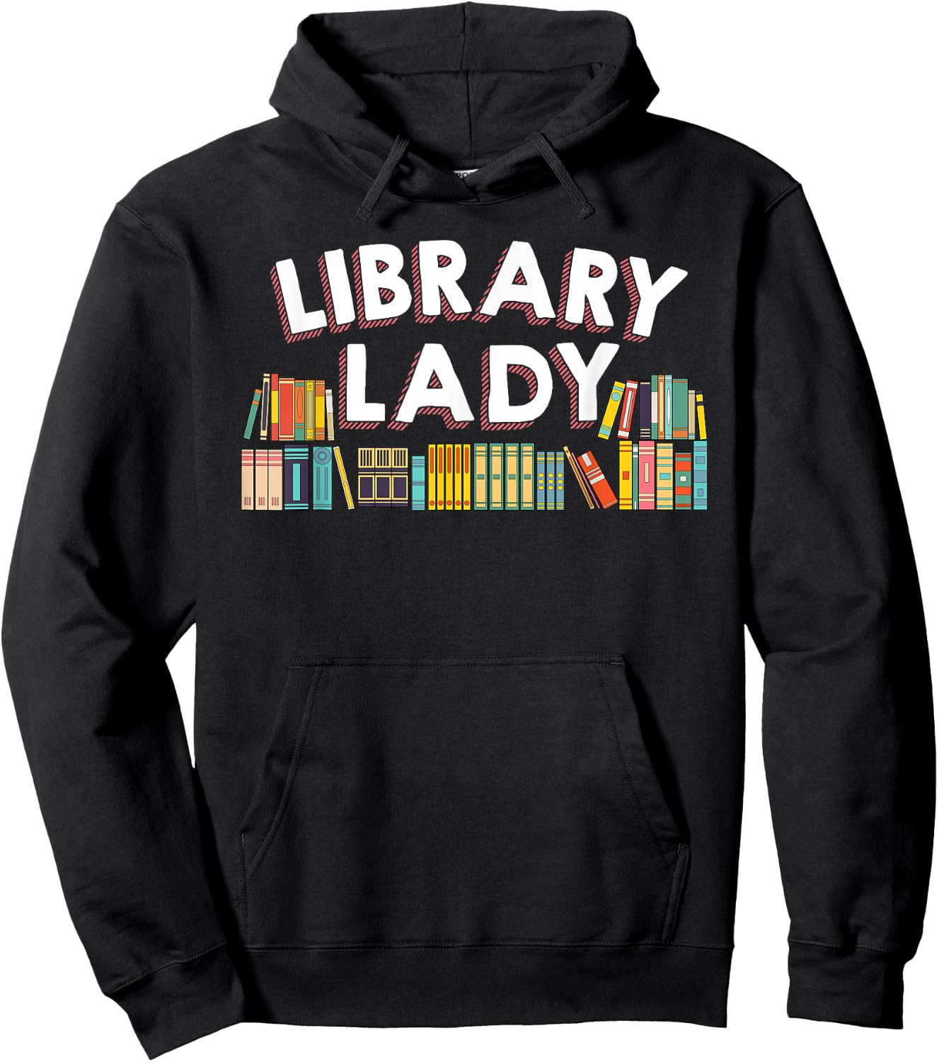 Cool Librarian Themed Art Library Worker Assistant Hoodie - Hoodie | Black