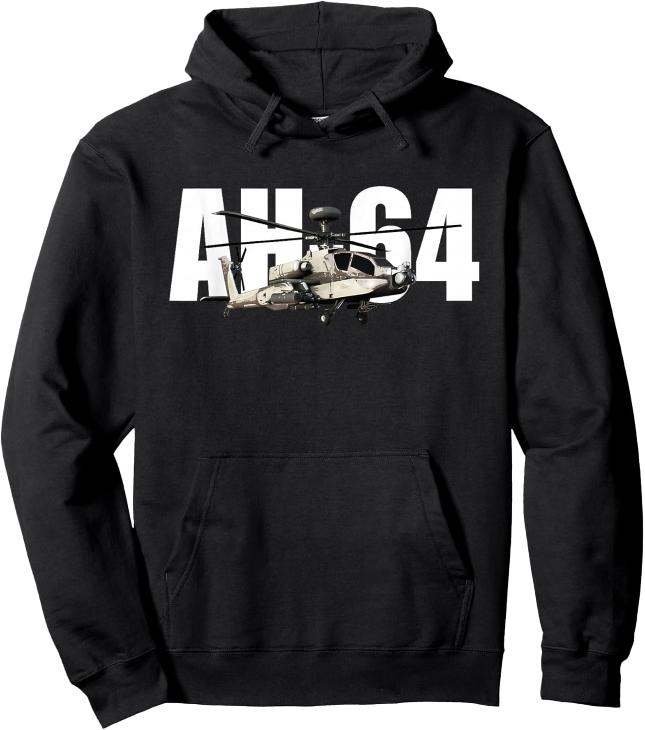 AH-64 AH64 Apache Helicopter Hoodie - Hoodie | Black