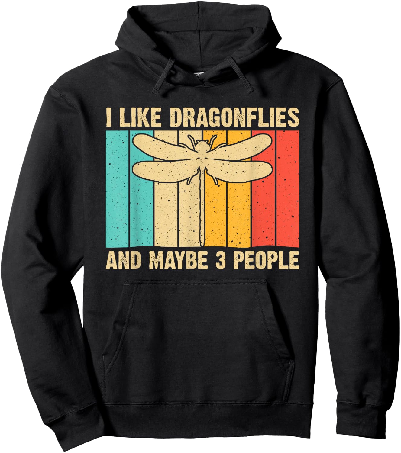 Funny Dragonfly Design For Kids Men Women Dragonfly Lovers Hoodie - Hoodie | Black