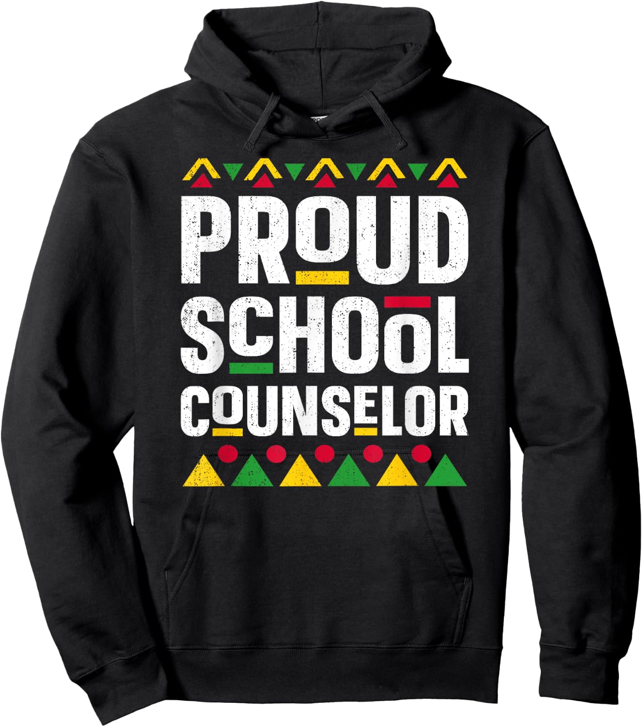 Proud School Counselor Africa Pride Black History Month Hoodie - Hoodie | Black