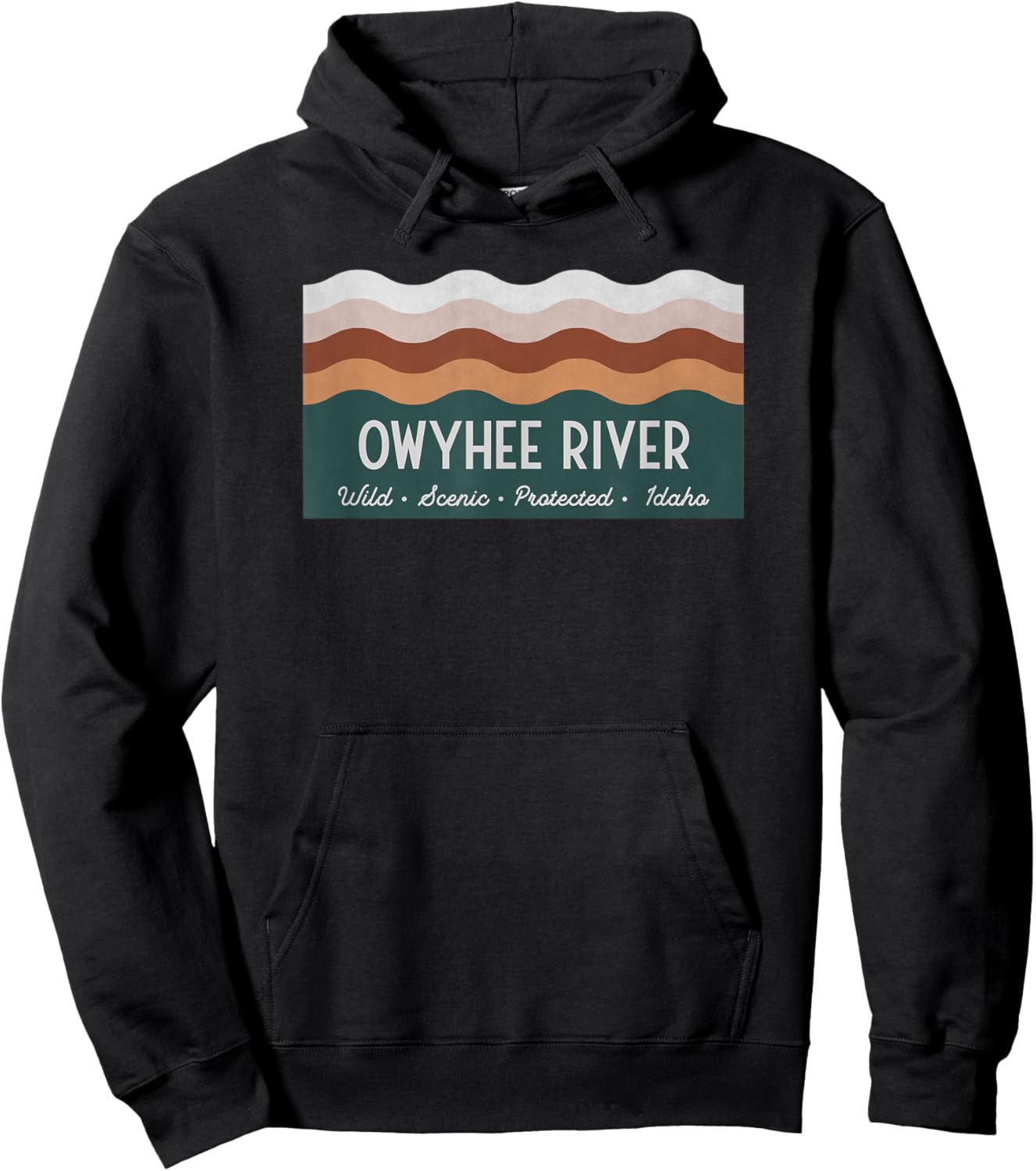 Wild Scenic Protected Idaho - Owyhee River Hoodie - Hoodie | Black