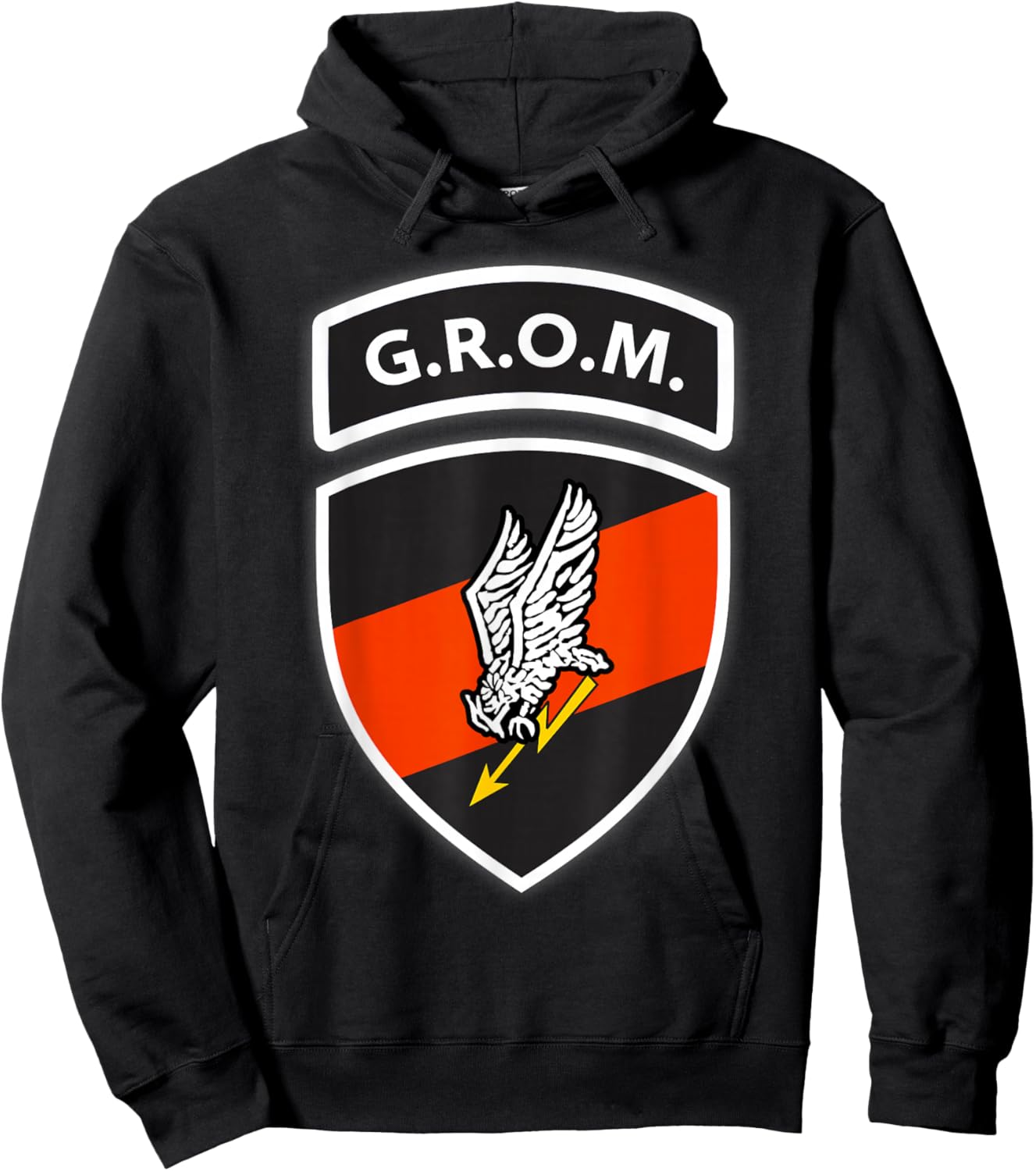 Polish Special Forces GROM Military Intelligence Agency Hoodie - Hoodie | Black
