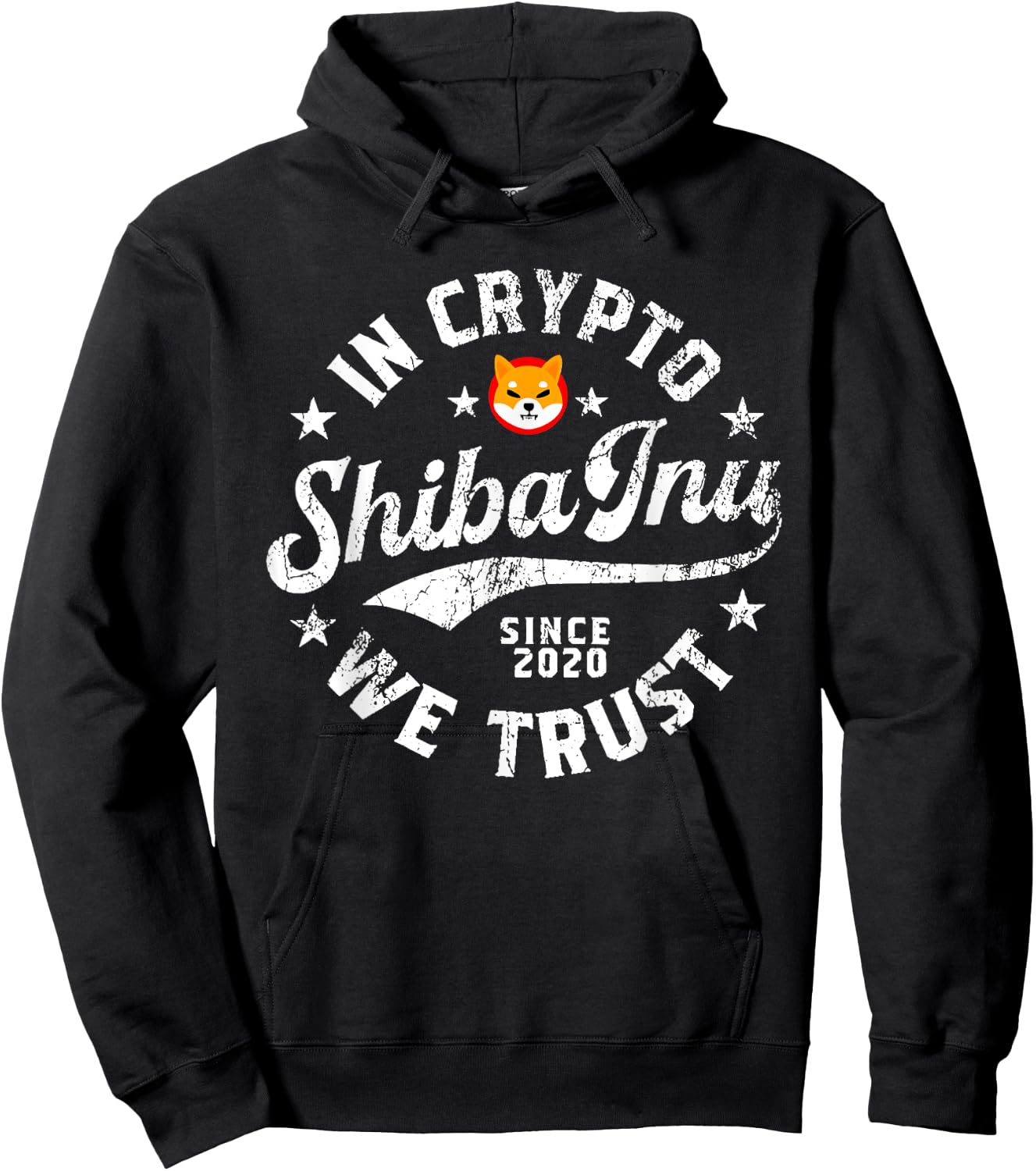 Shiba Inu Coin In Crypto We Trust Token Crypto Hoodie - Hoodie | Black